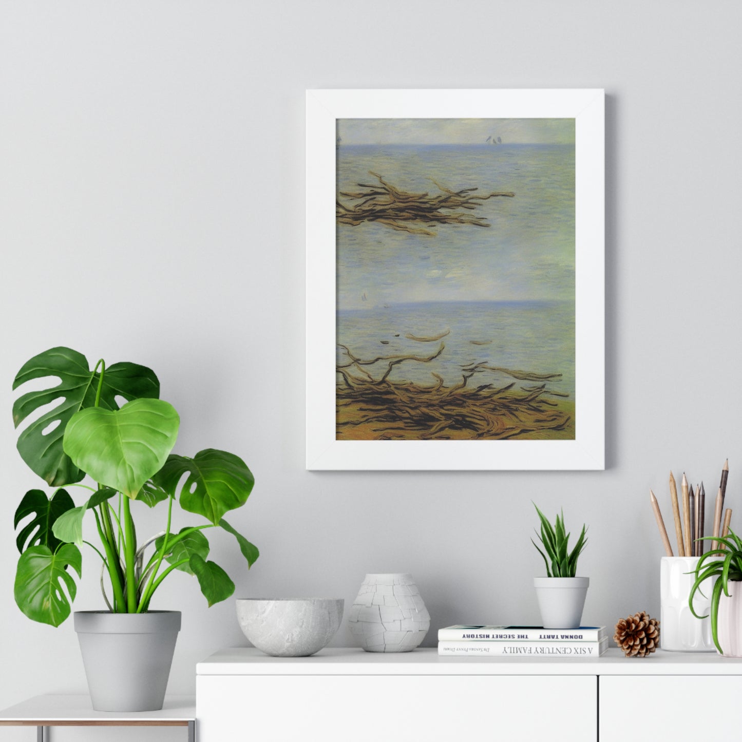 Driftwood Landscape Claude Monet Style