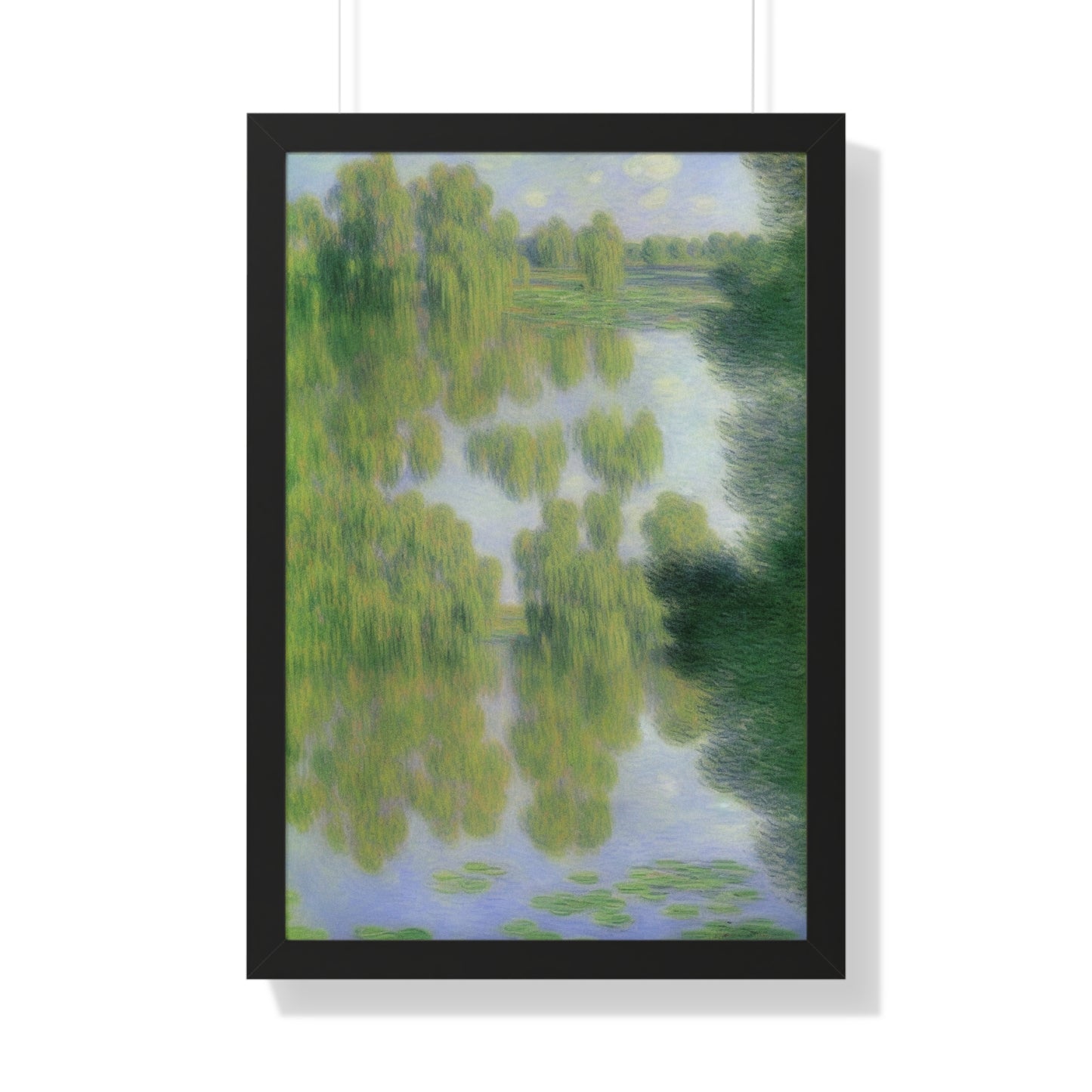 Pond Landscape Claude Monet Style