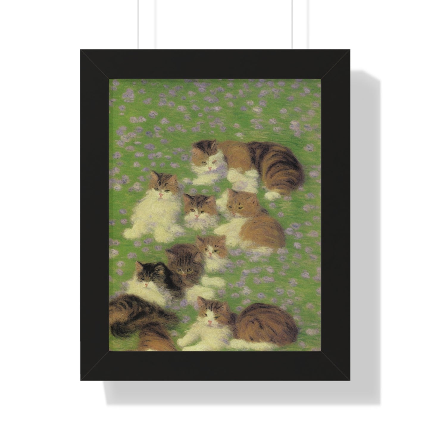 Cat Scene Claude Monet Style