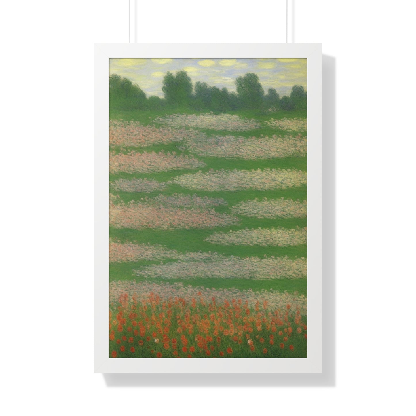 Flowers Landscape Claude Monet Style