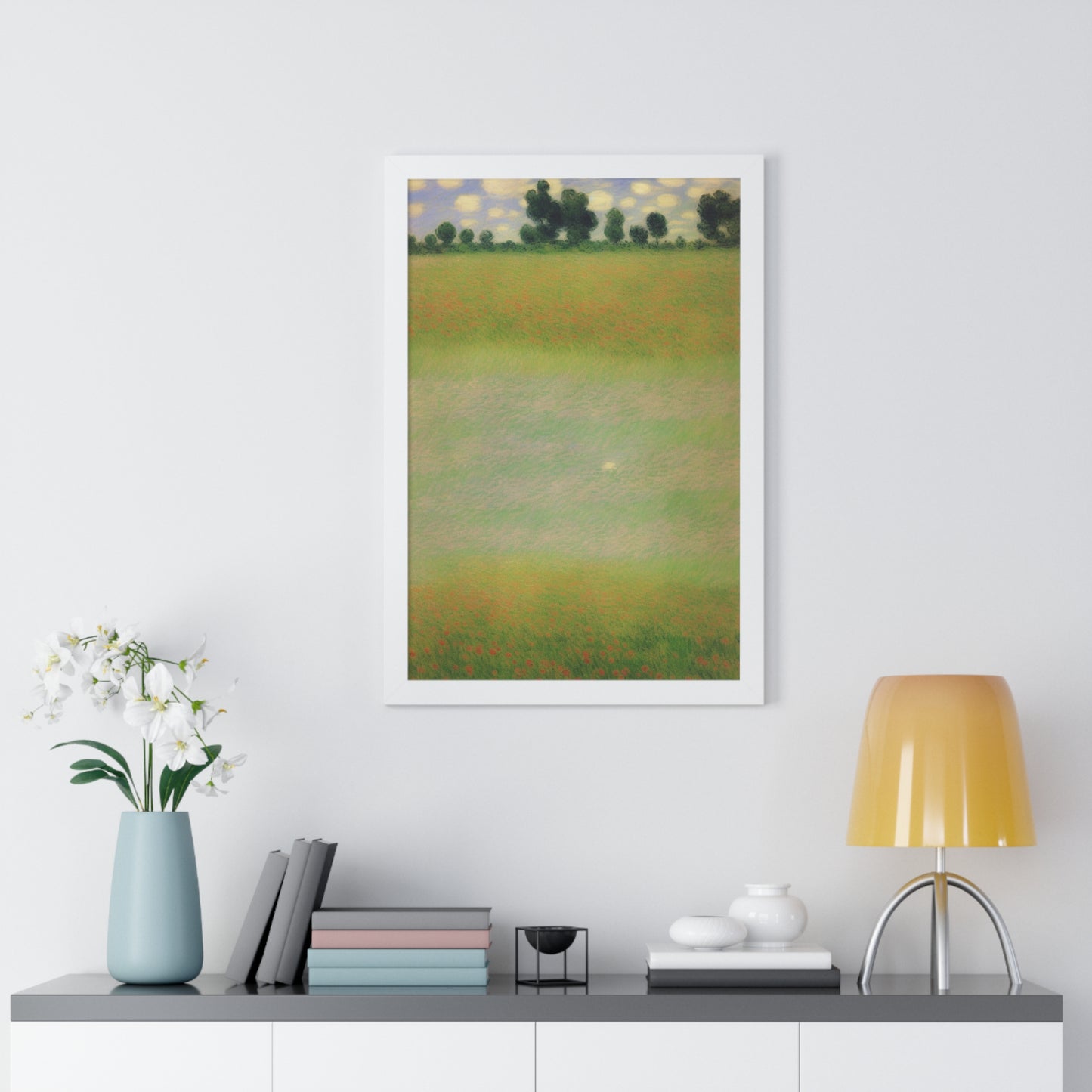 Flower Meadow Landscape Claude Monet Style