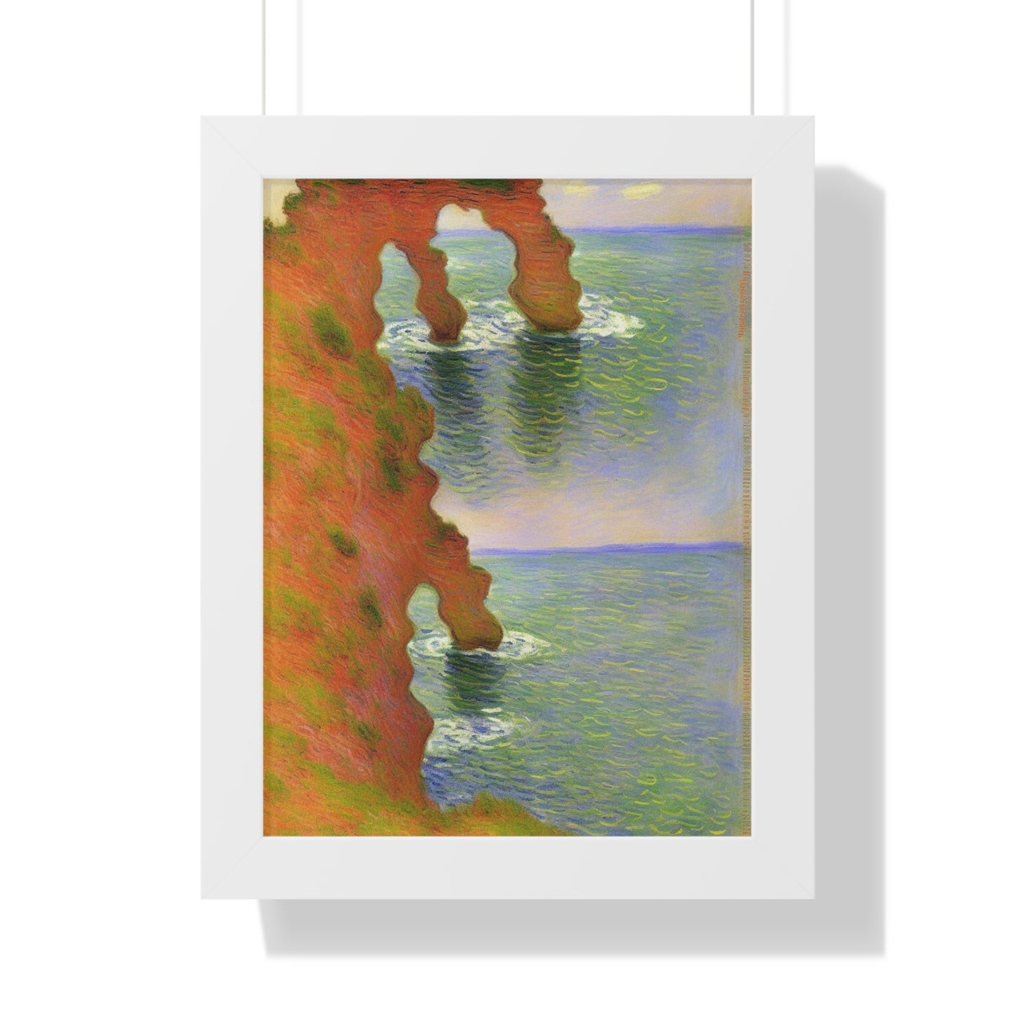 Wind-Eroded Arch Landscape Claude Monet Style