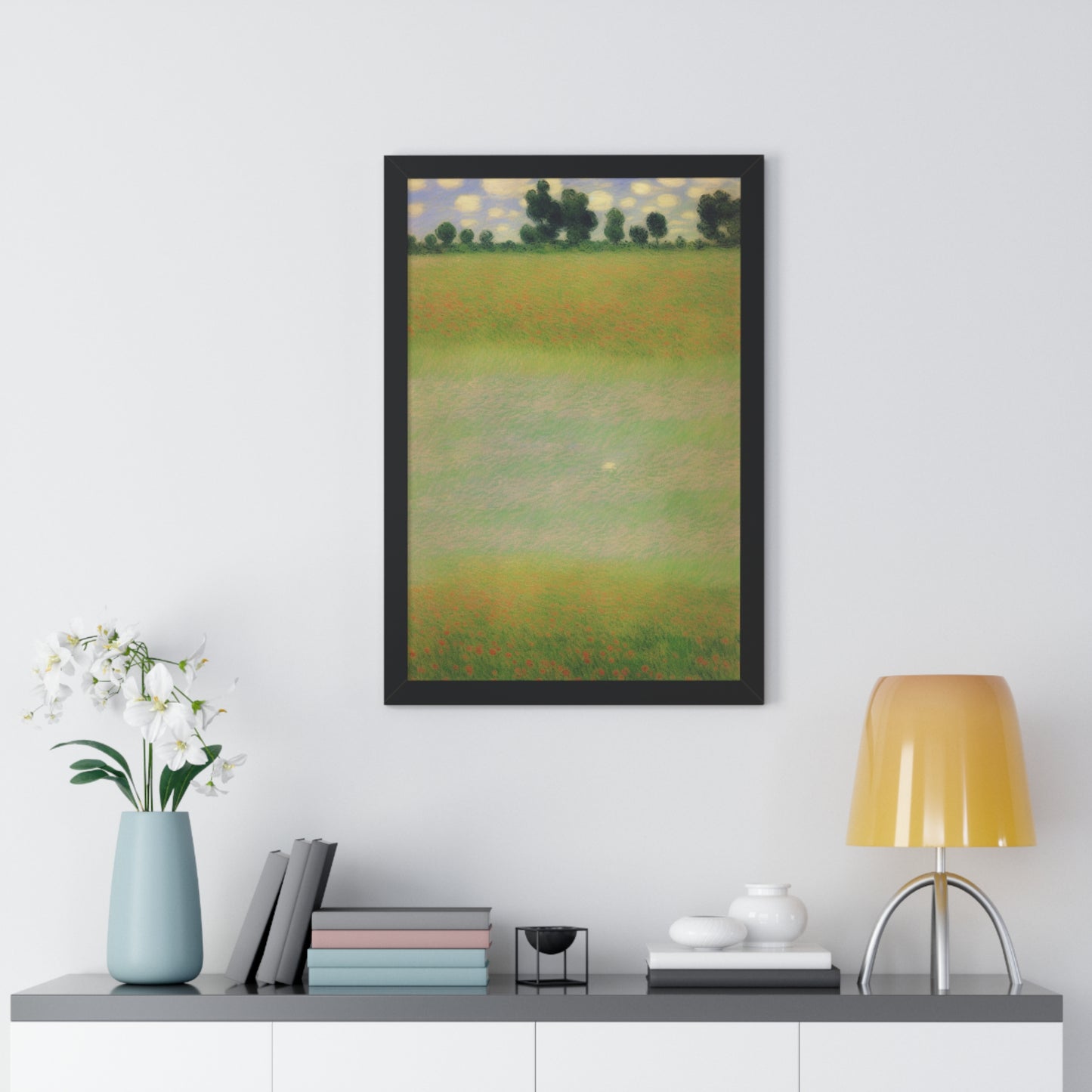 Flower Meadow Landscape Claude Monet Style