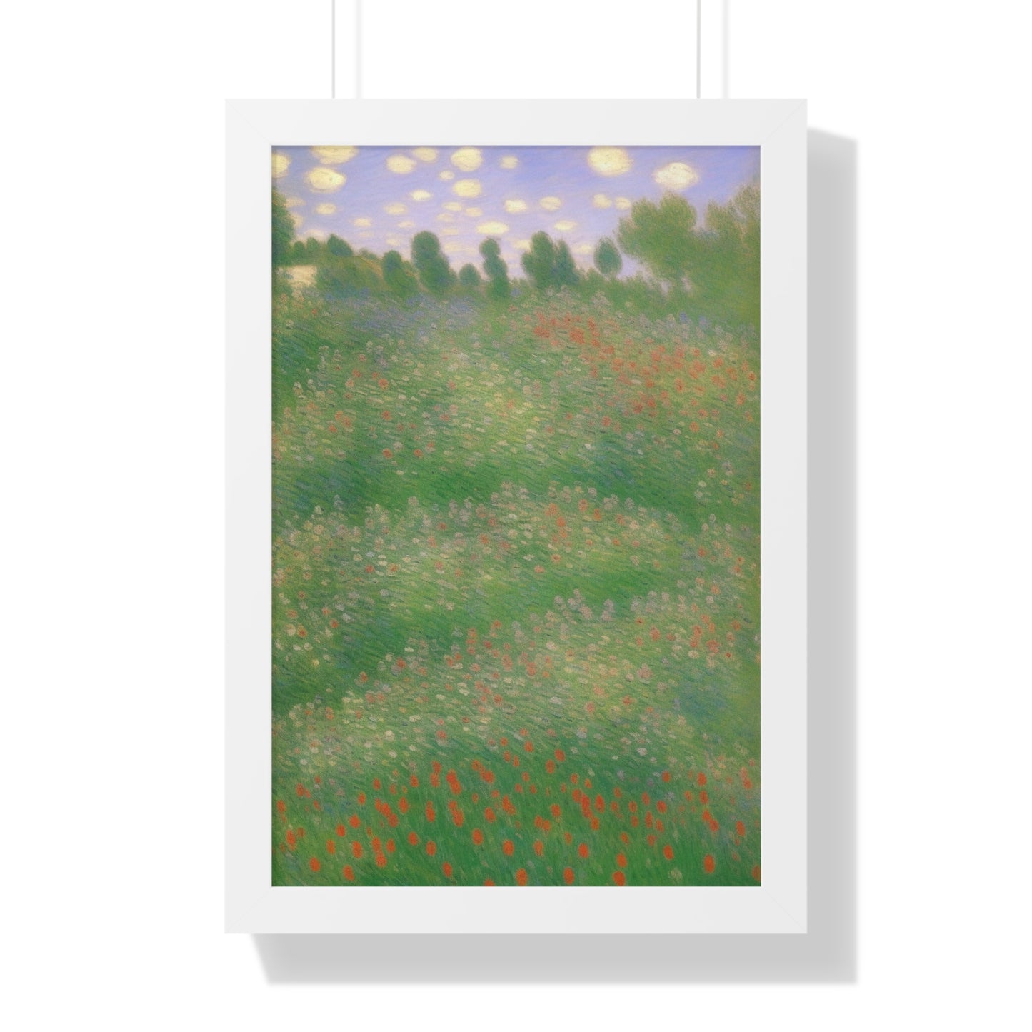 Flowers Landscape Claude Monet Style