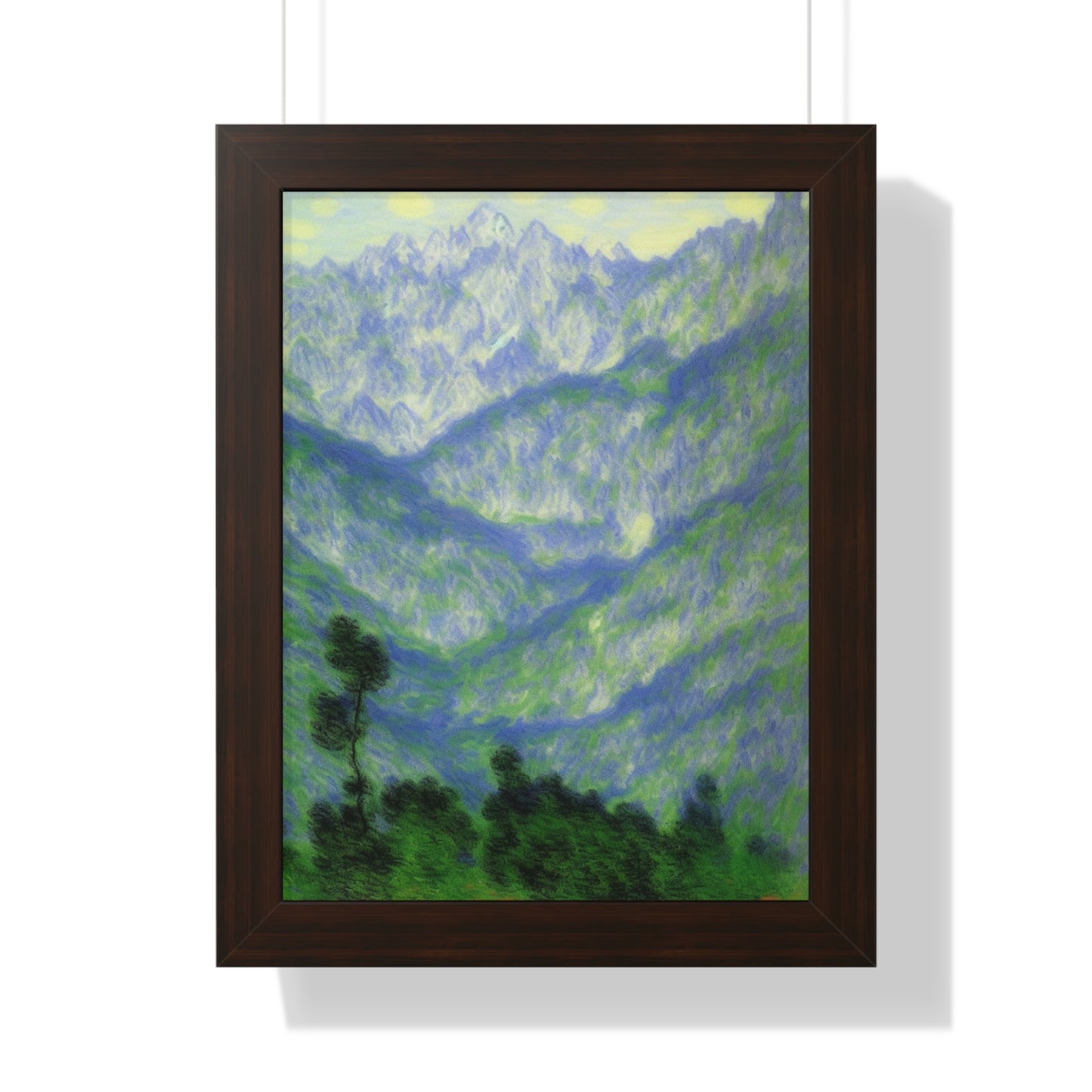 Mountains Landscape Claude Monet Style