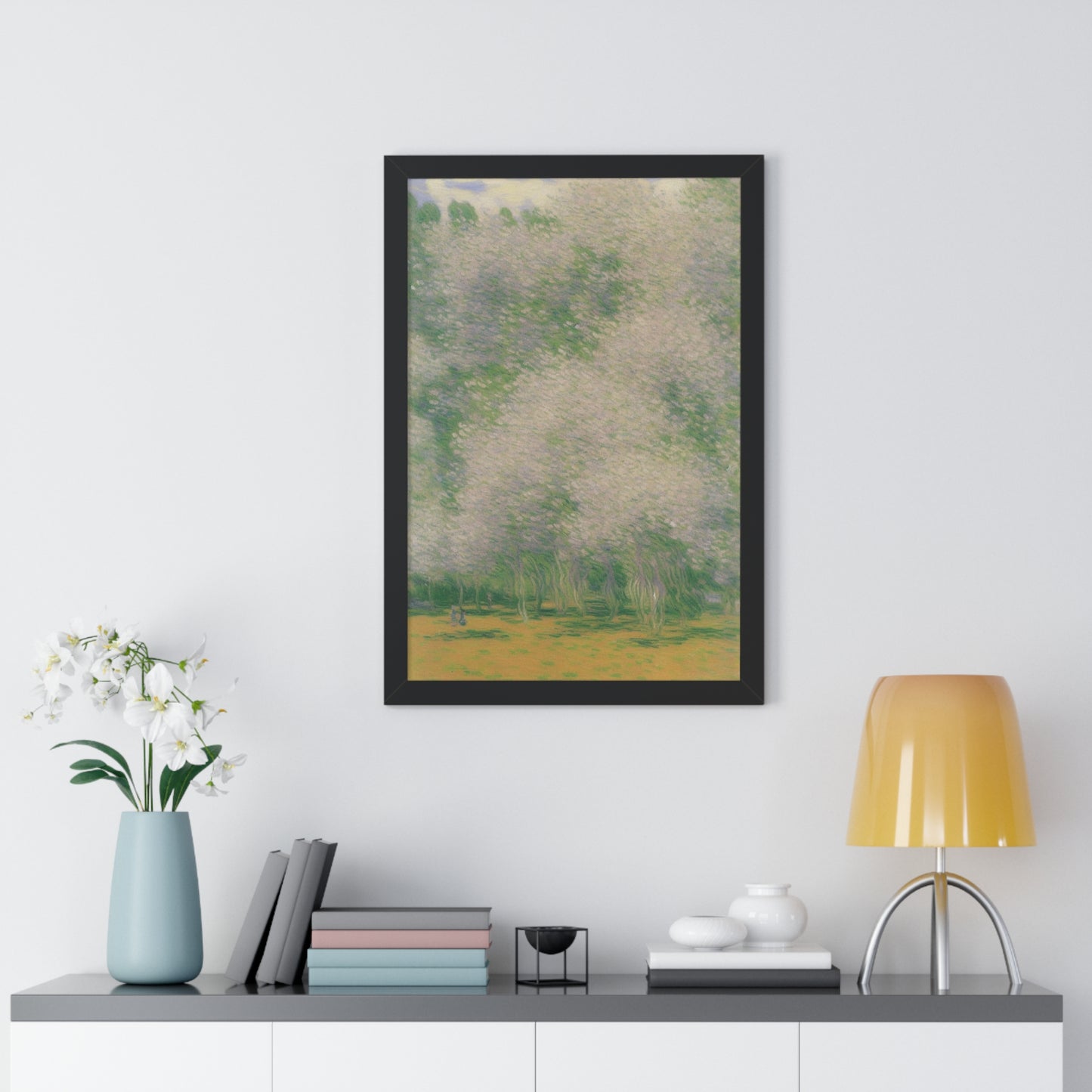 Cherry Blossom Grove Landscape Claude Monet Style