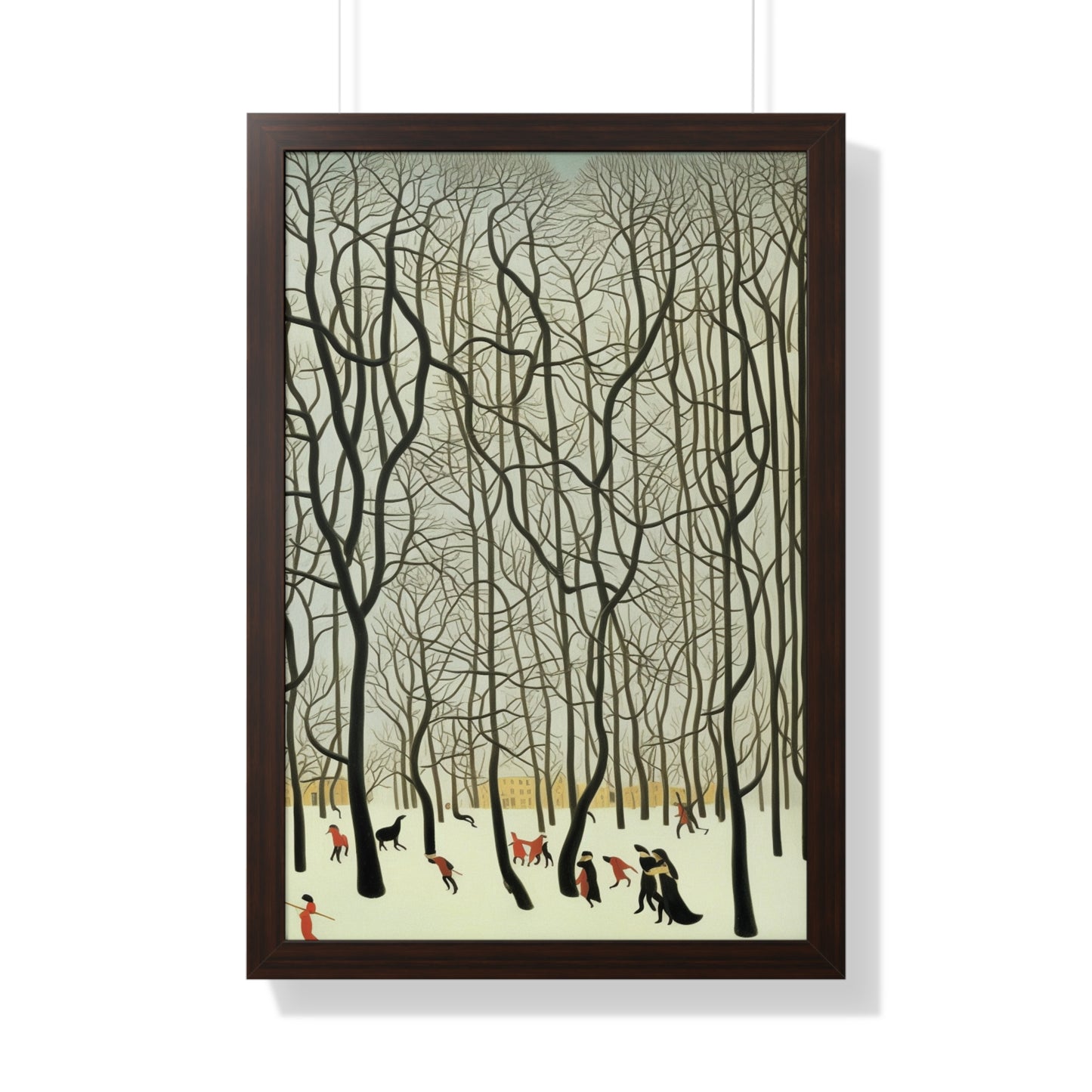 Blizzard Scene Henri Rousseau Style