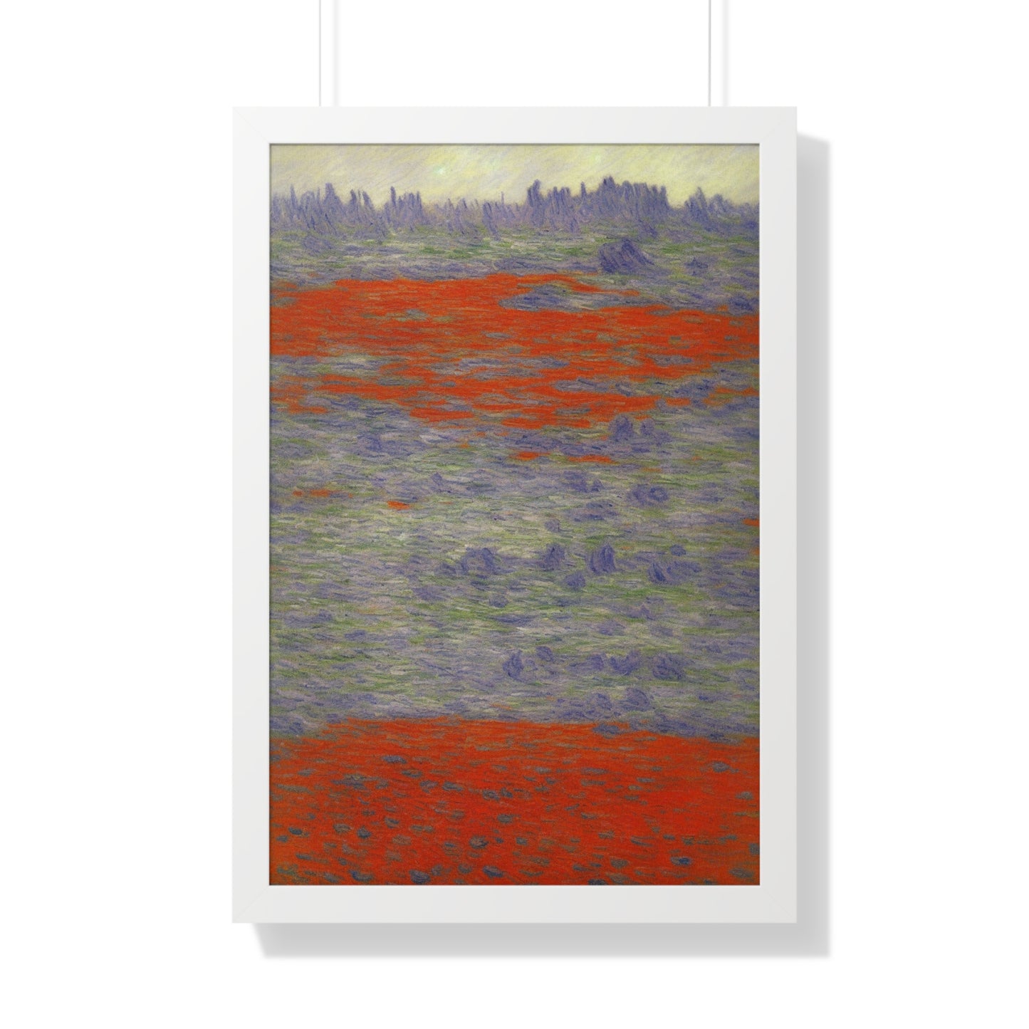 Lava Field Landscape Claude Monet Style