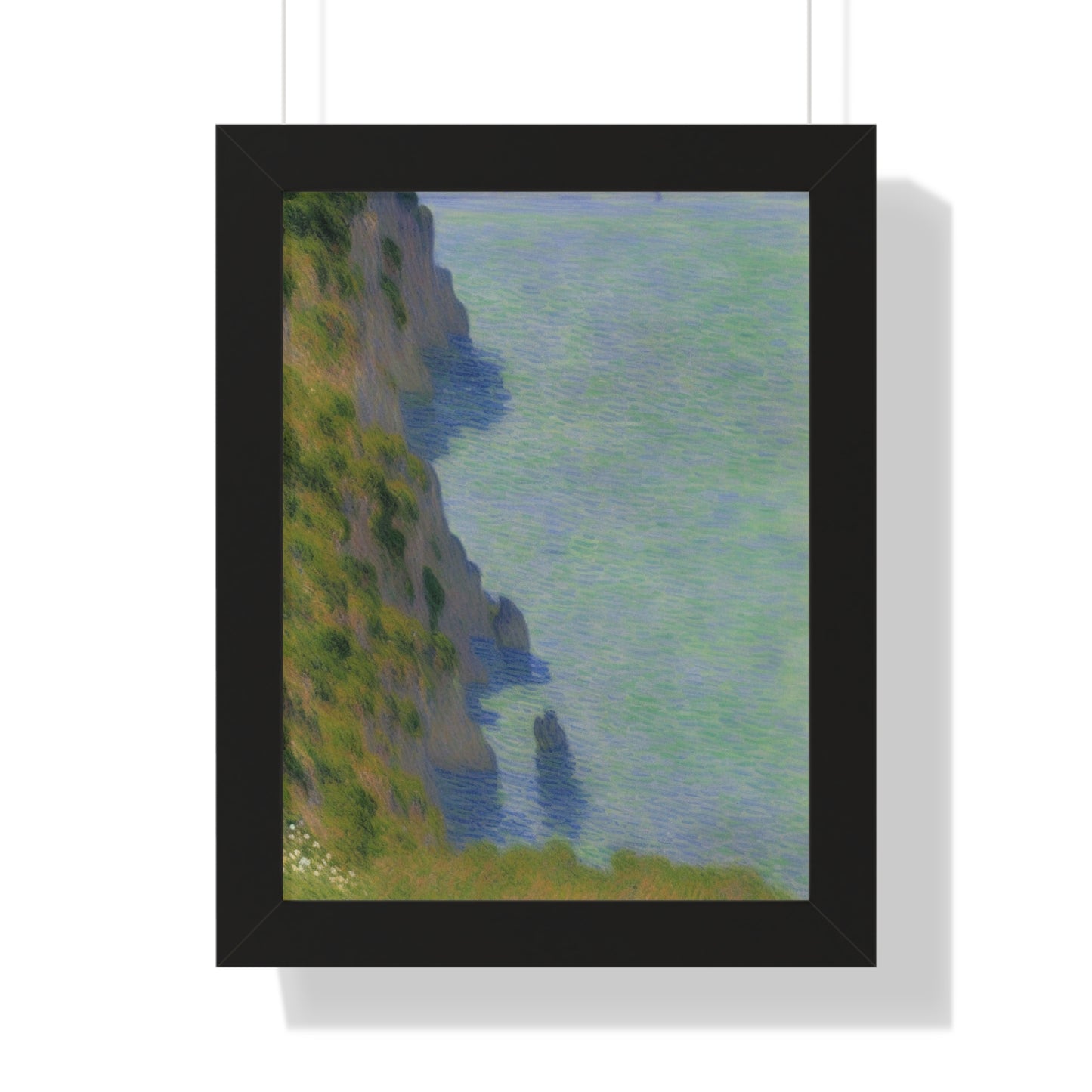 Coastal Bluff Landscape Claude Monet Style