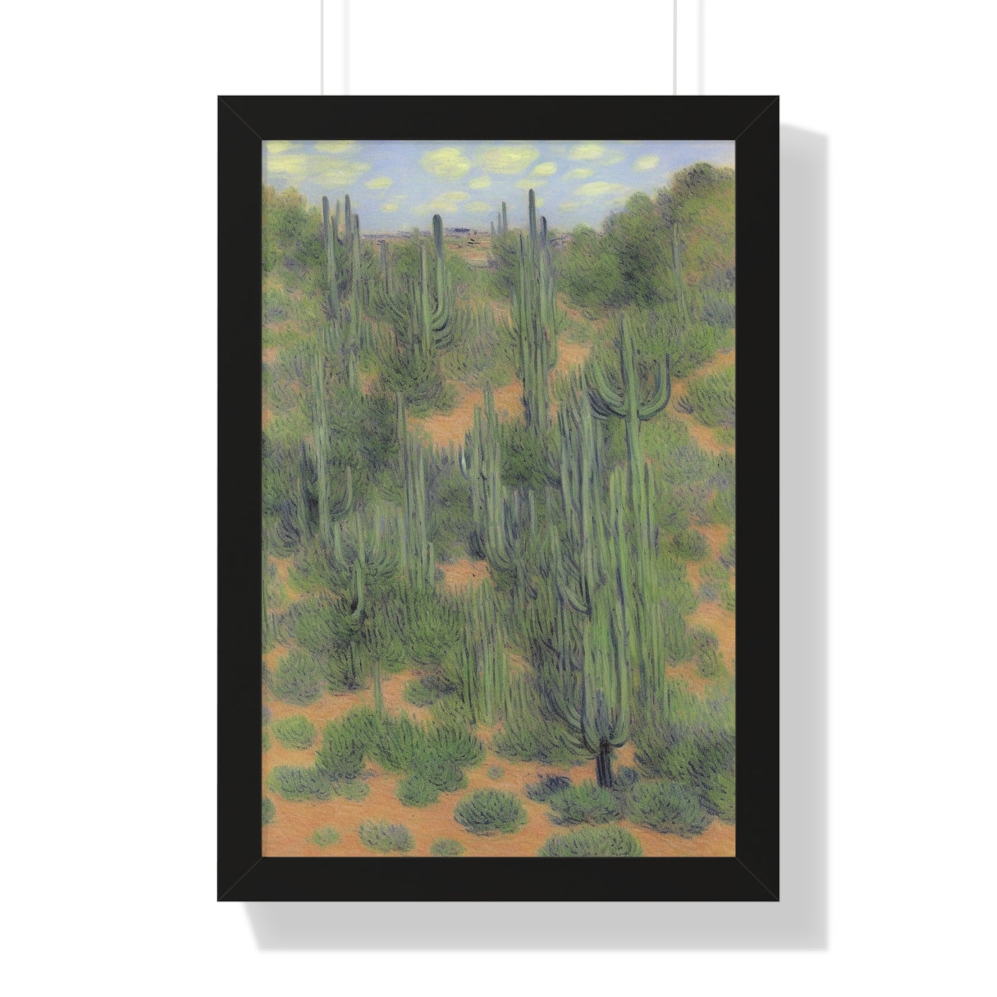 Cactus Landscape Claude Monet Style