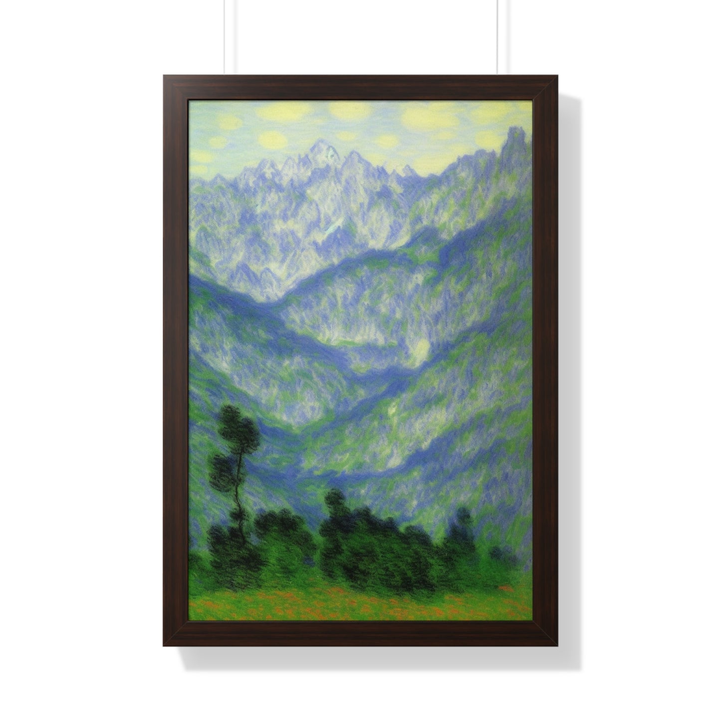 Mountains Landscape Claude Monet Style