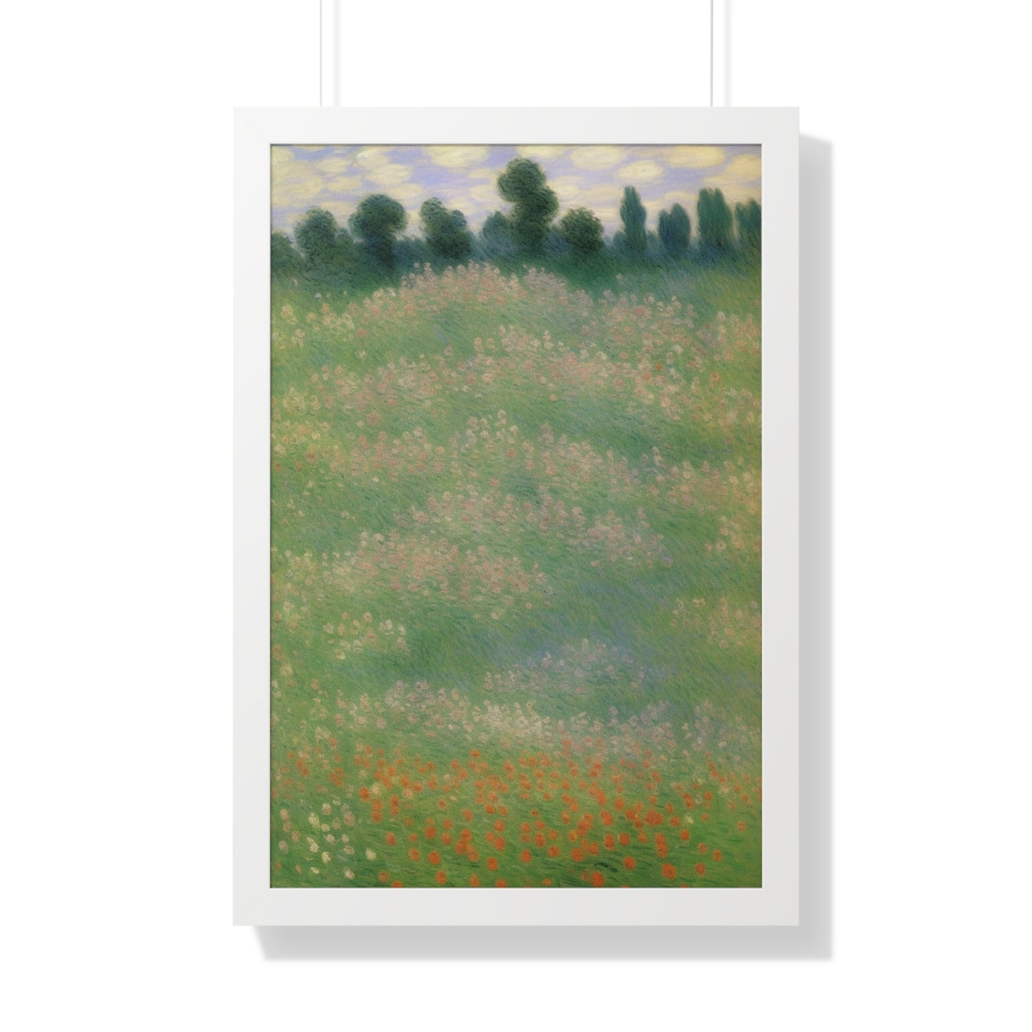 Flowers Landscape Claude Monet Style