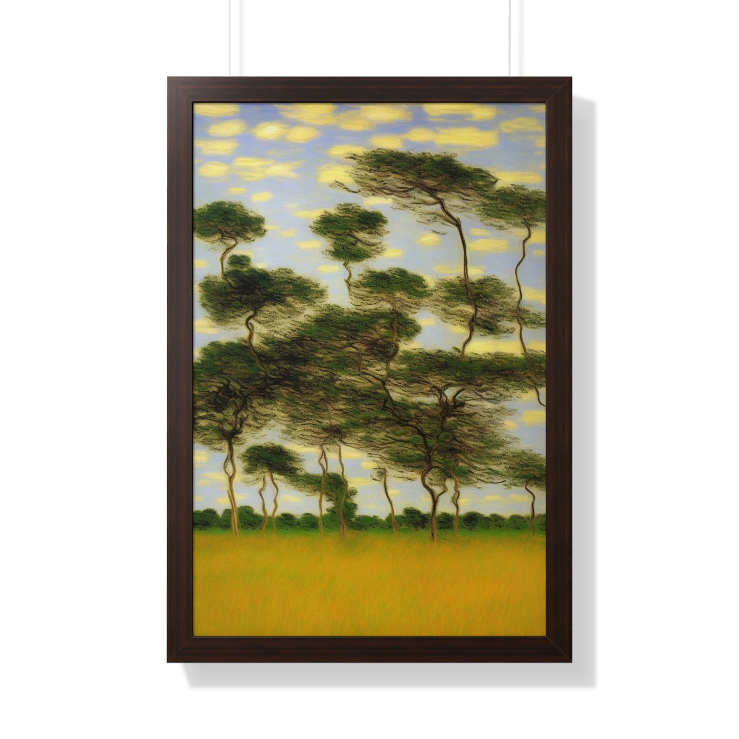 Savanna Plain Landscape Claude Monet Style