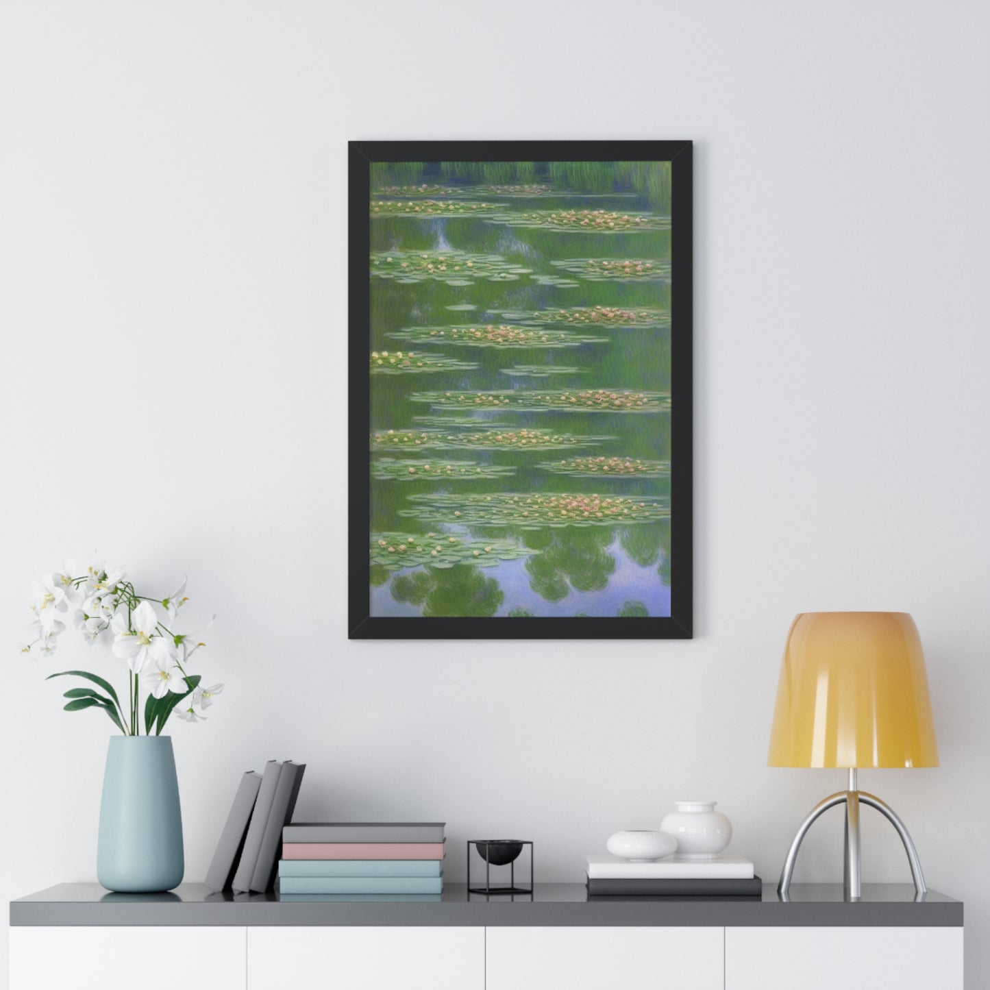 Water Lilies Landscape Claude Monet Style