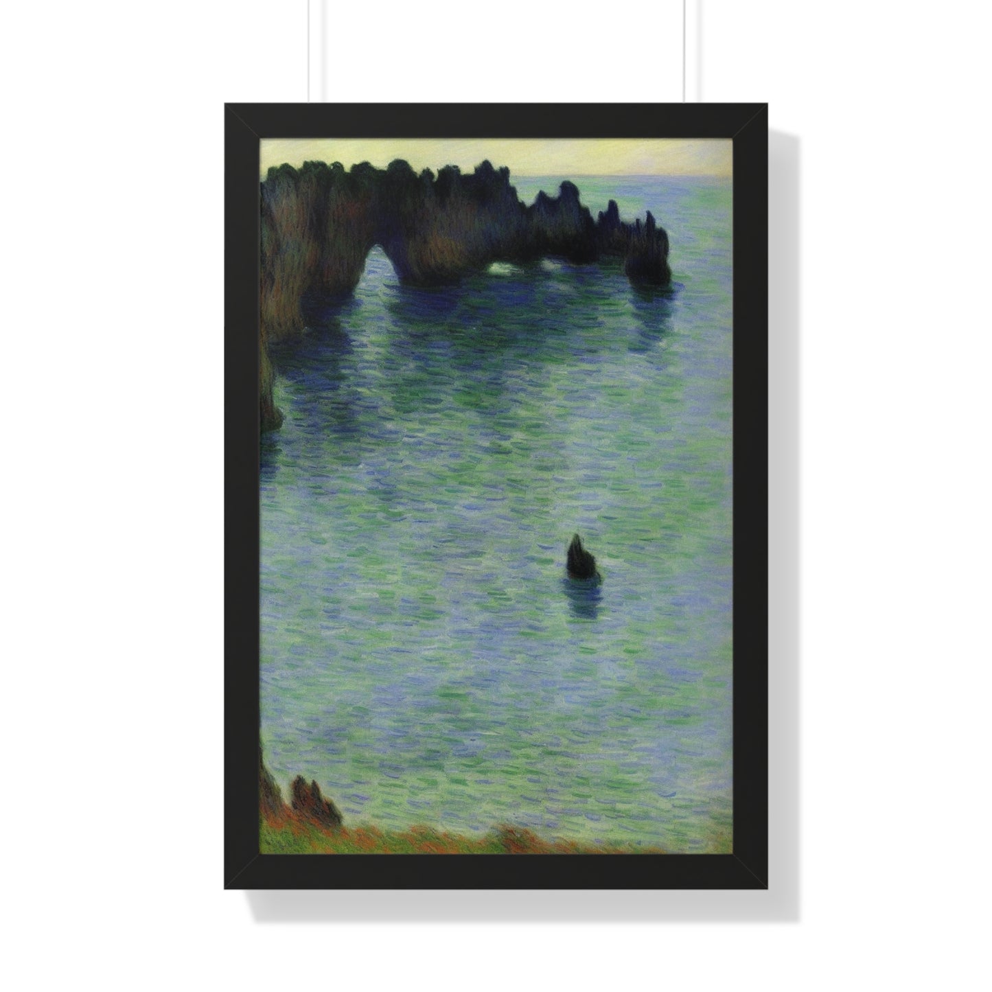 Sea Cave Landscape Claude Monet Style