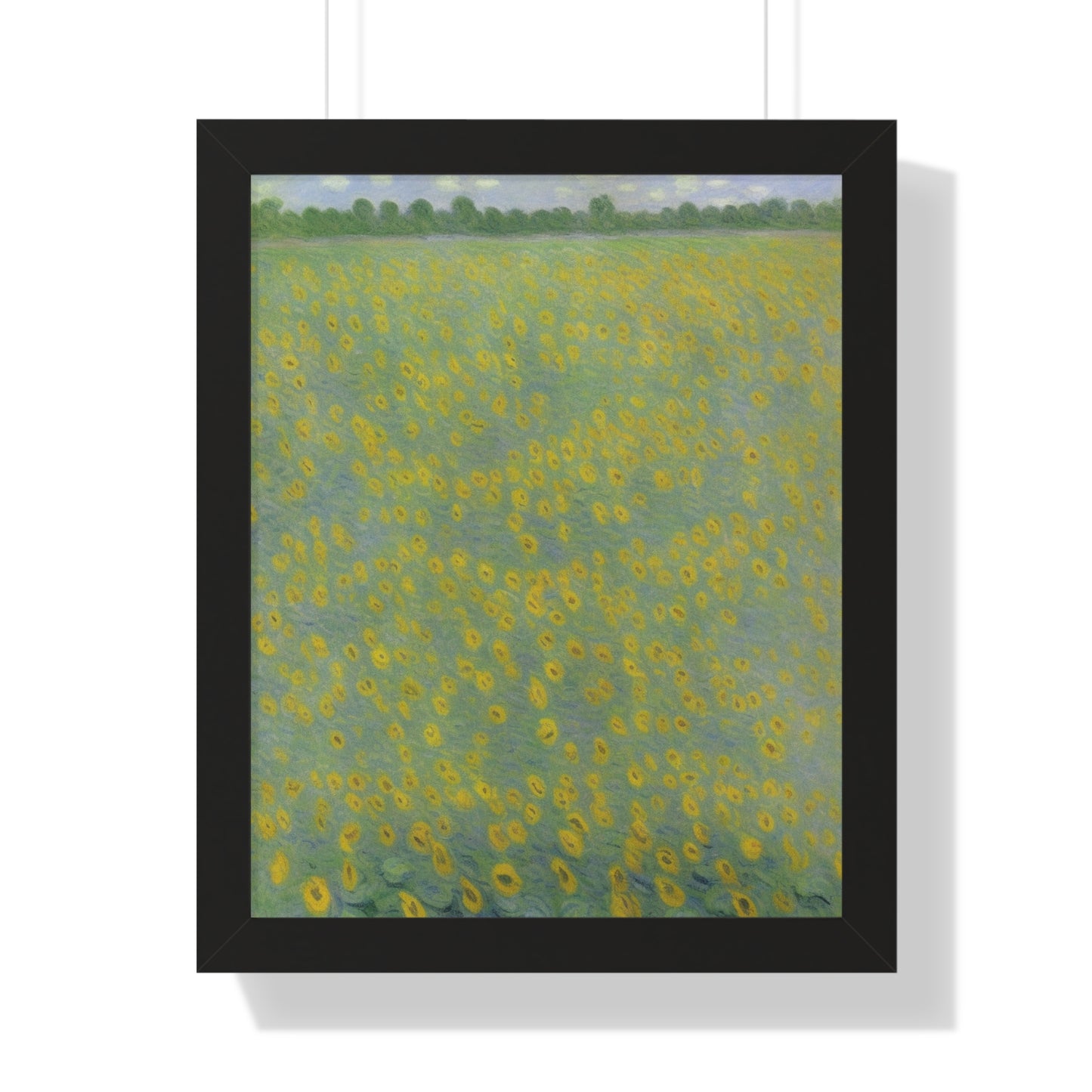 Sunflower Landscape Claude Monet Style