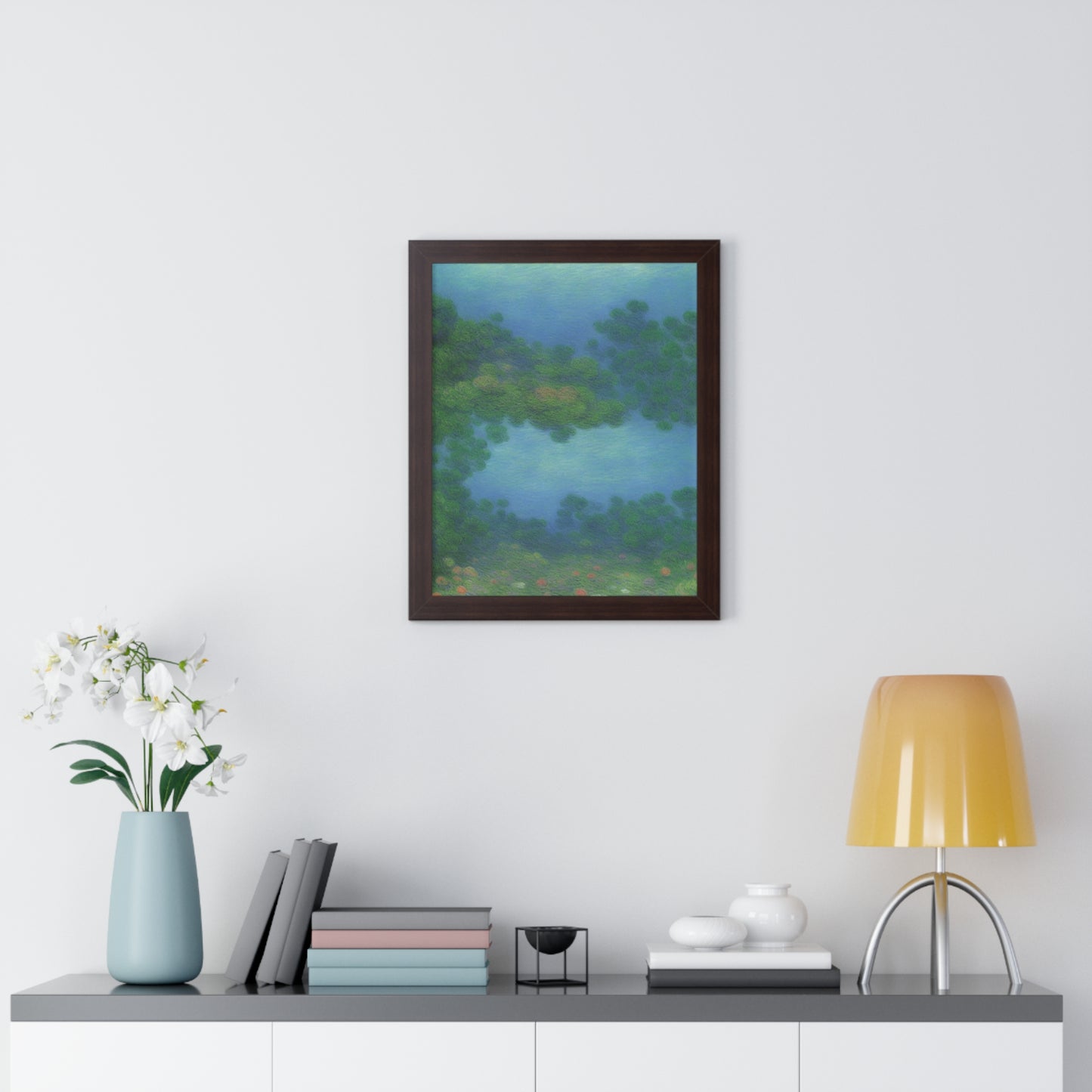 Coral Reef Scene Claude Monet Style