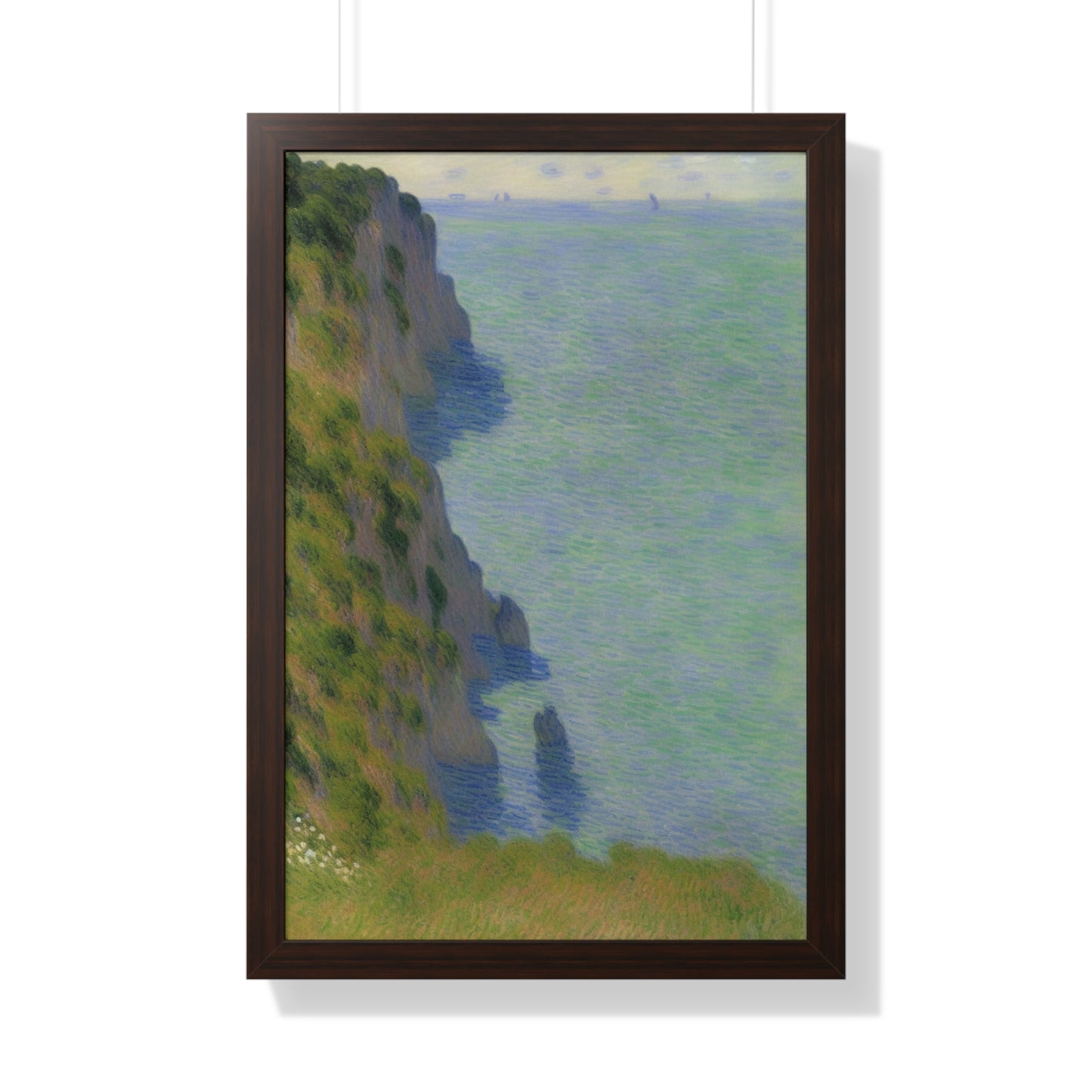 Coastal Bluff Landscape Claude Monet Style