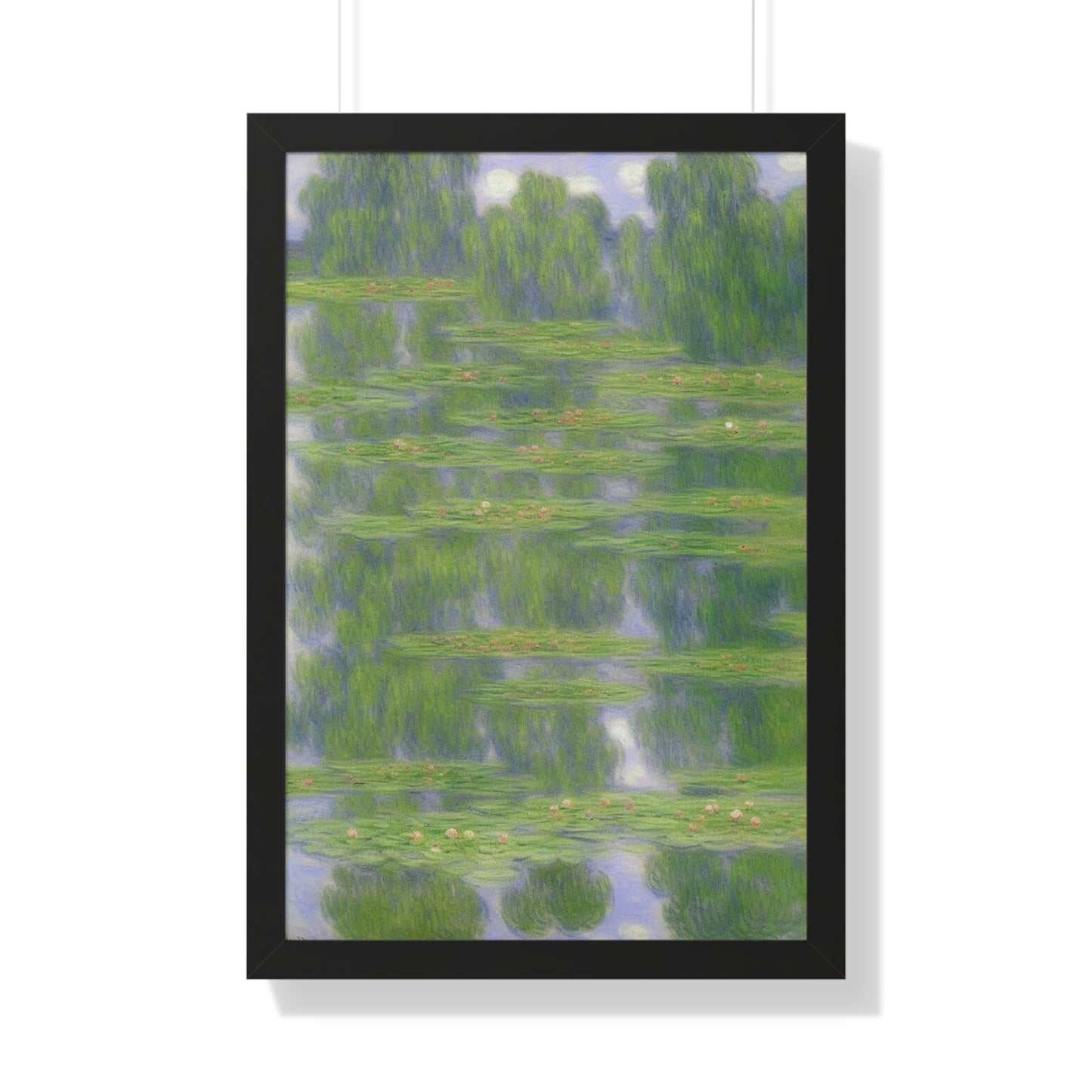 Pond Landscape Claude Monet Style