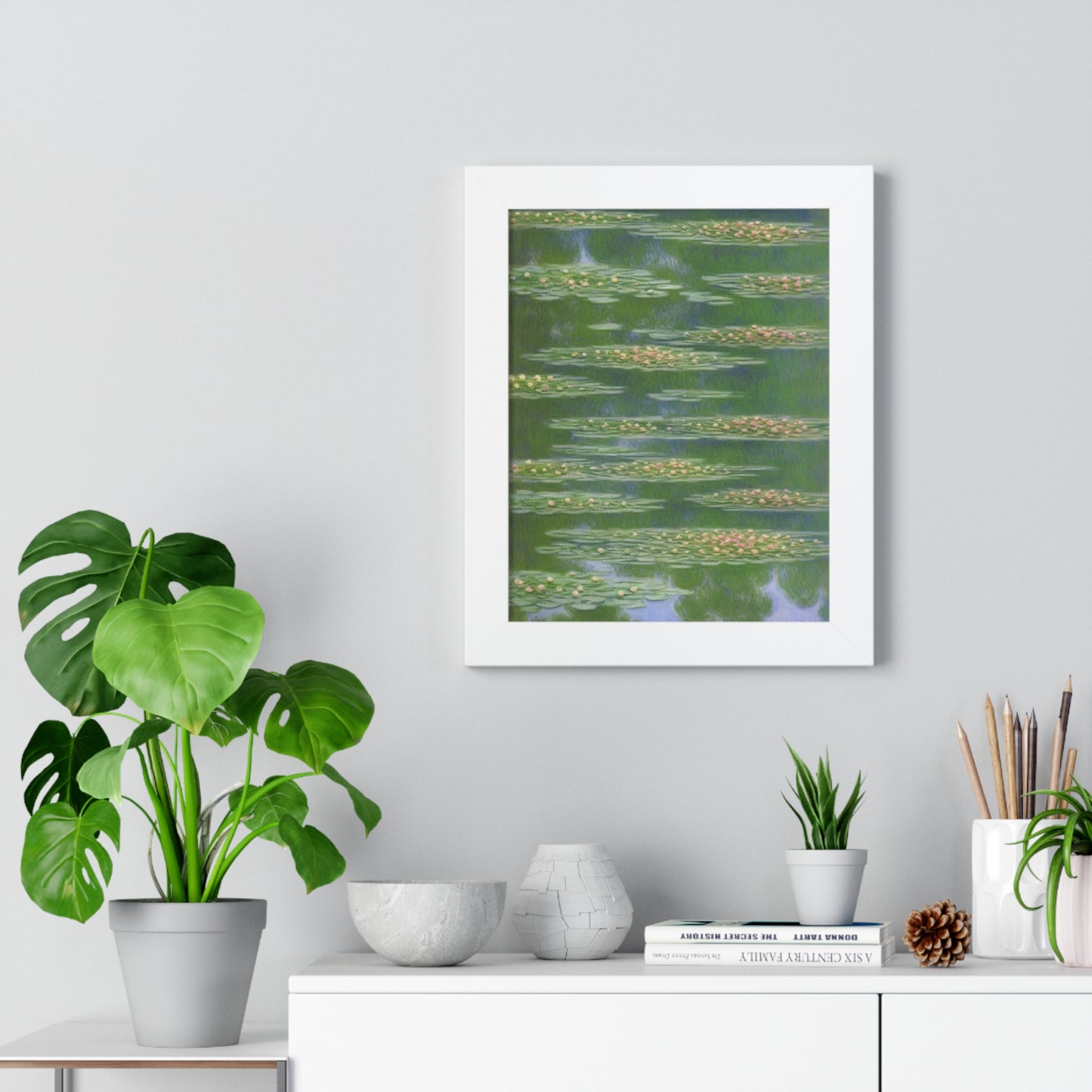 Water Lilies Landscape Claude Monet Style