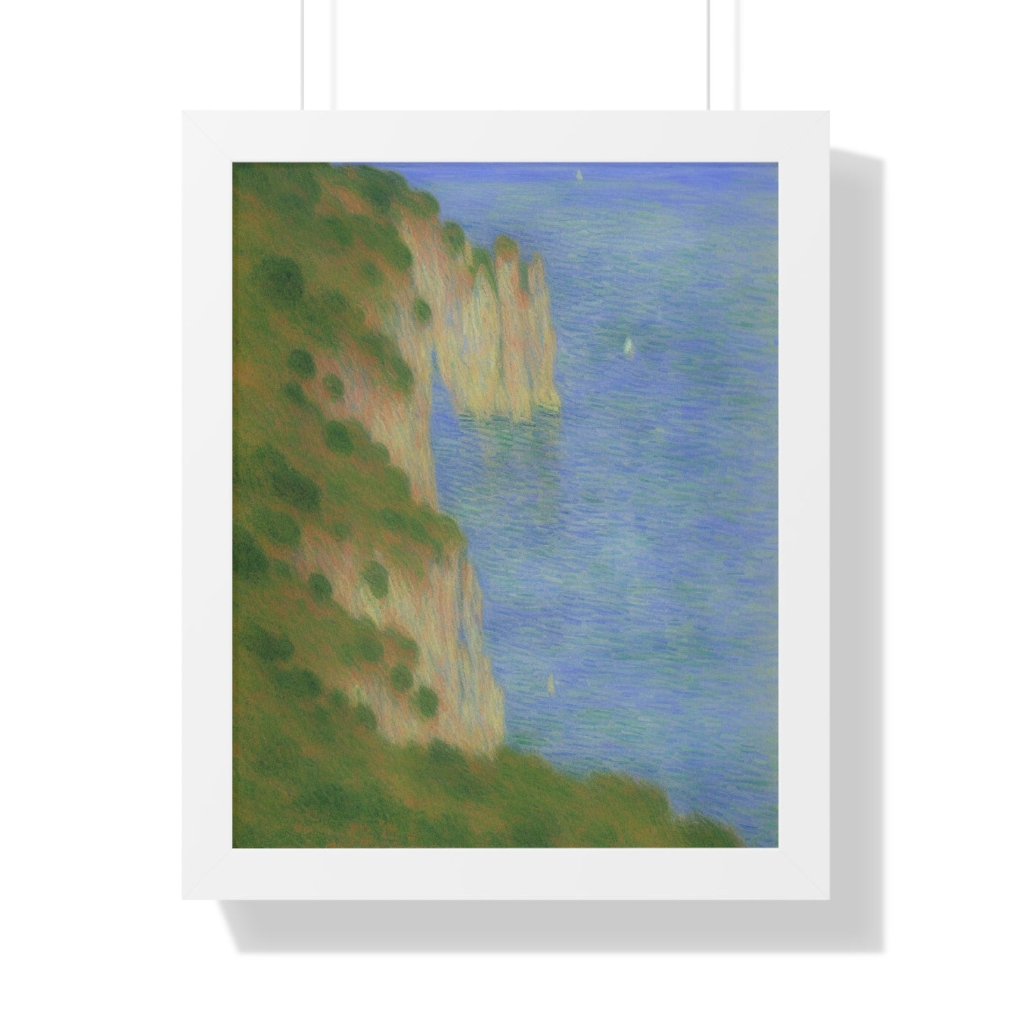 Coastal Bluff Landscape Claude Monet Style