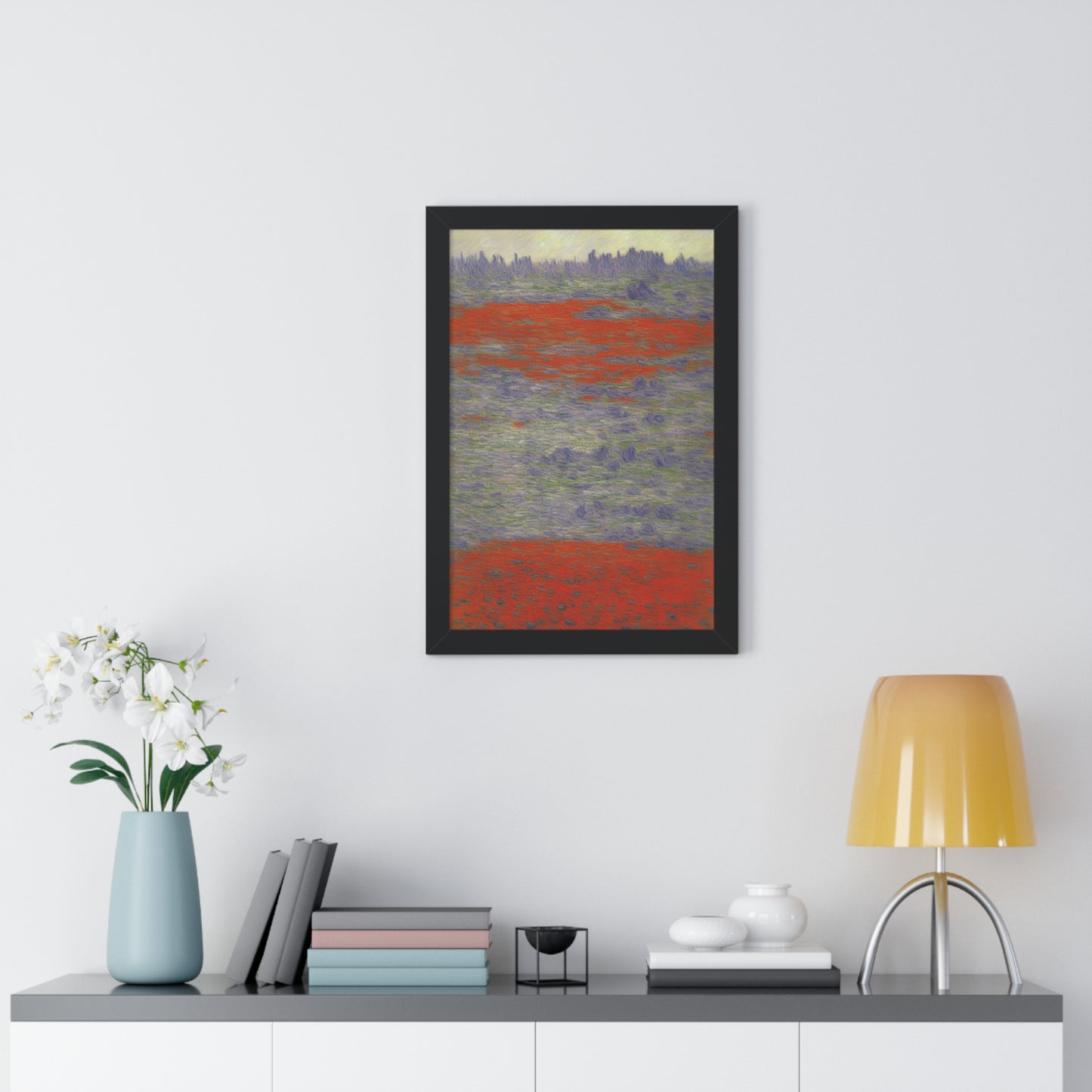 Lava Field Landscape Claude Monet Style