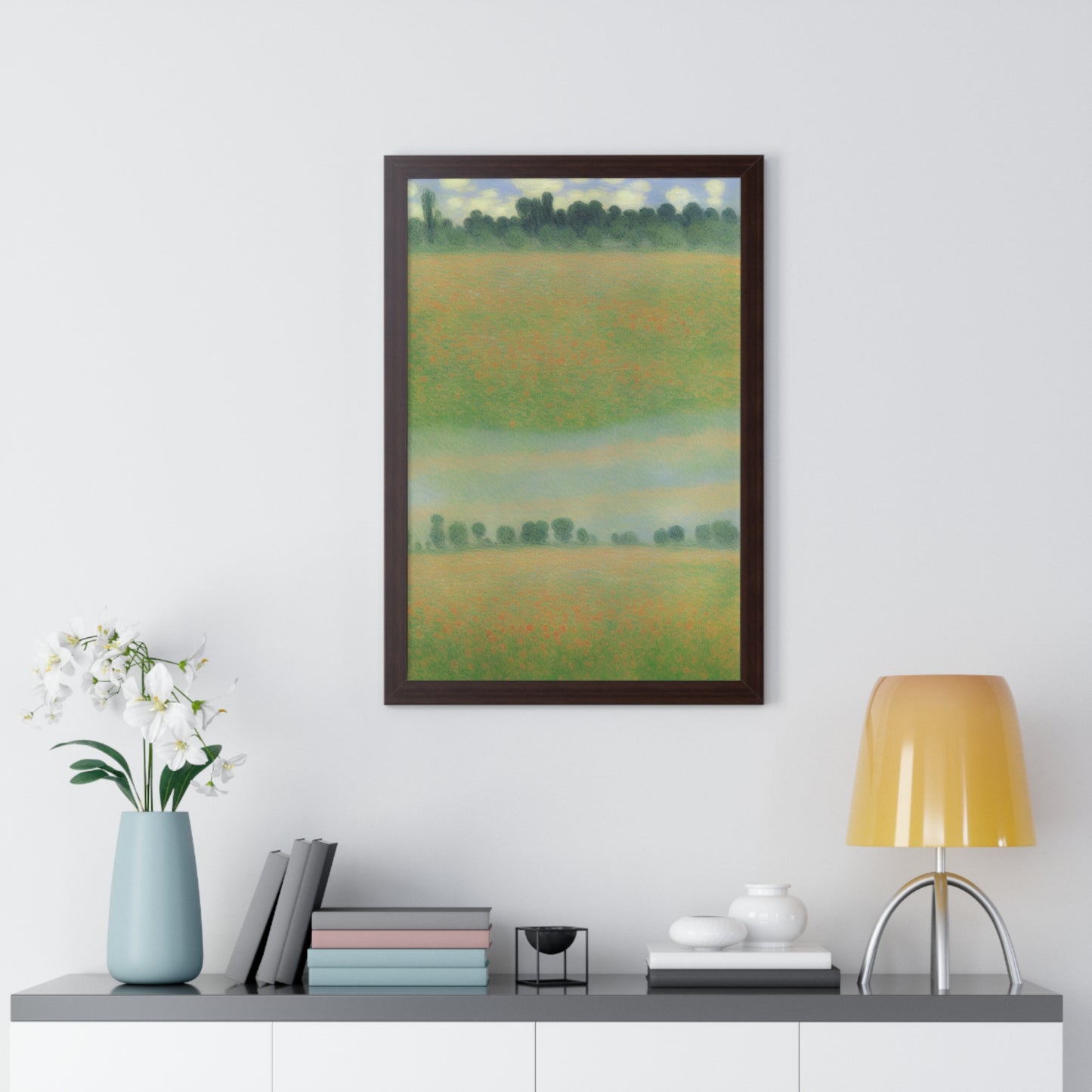 Flower Meadow Landscape Claude Monet Style