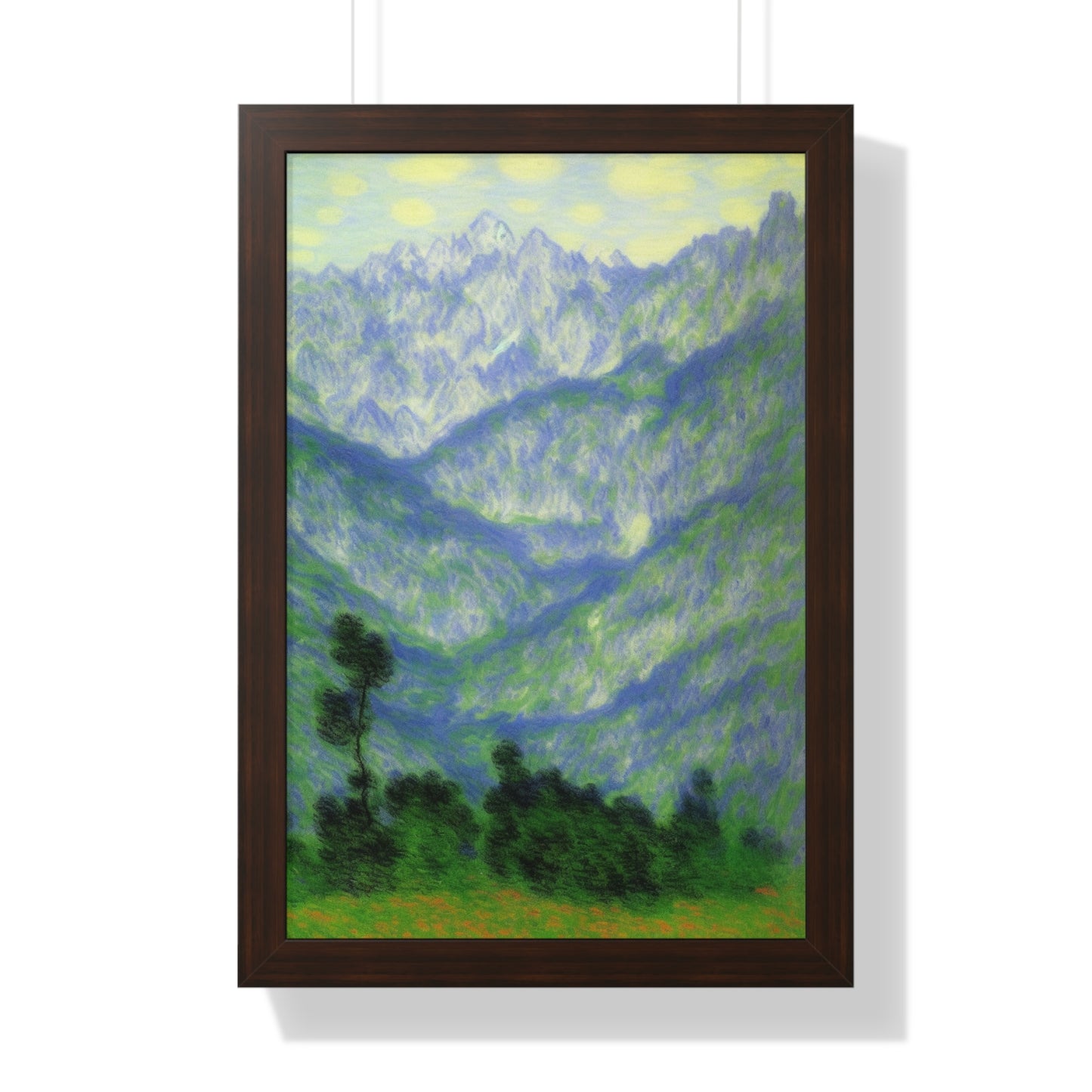 Mountains Landscape Claude Monet Style