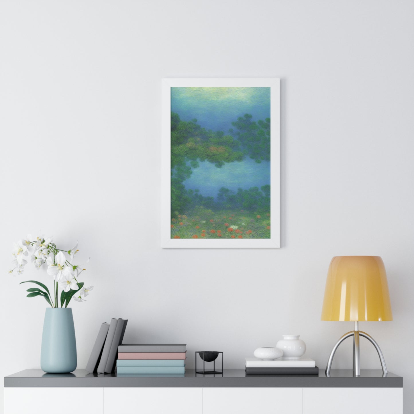 Coral Reef Scene Claude Monet Style