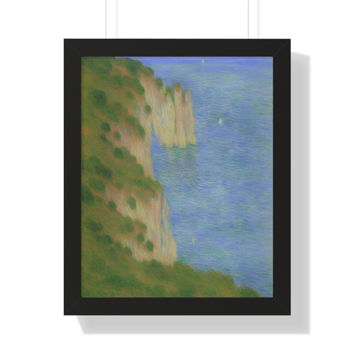 Coastal Bluff Landscape Claude Monet Style