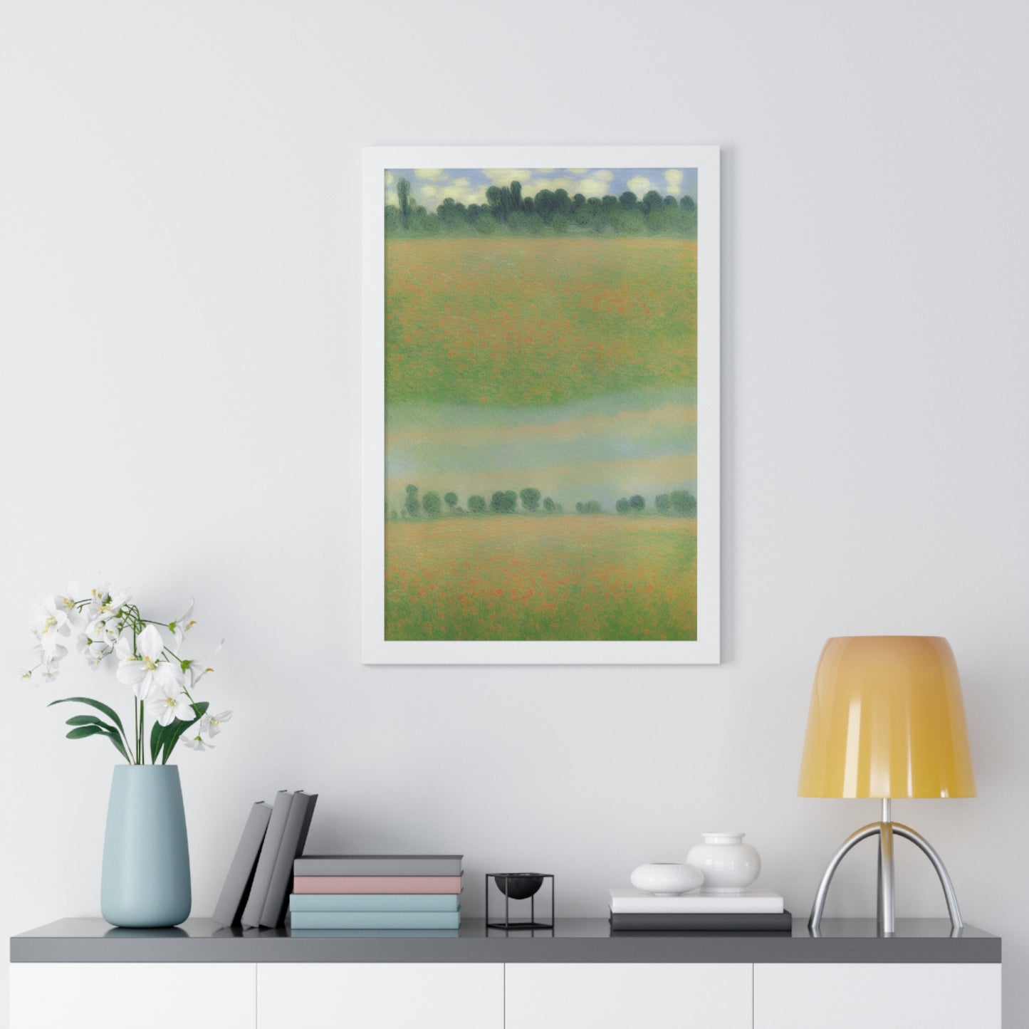 Flower Meadow Landscape Claude Monet Style