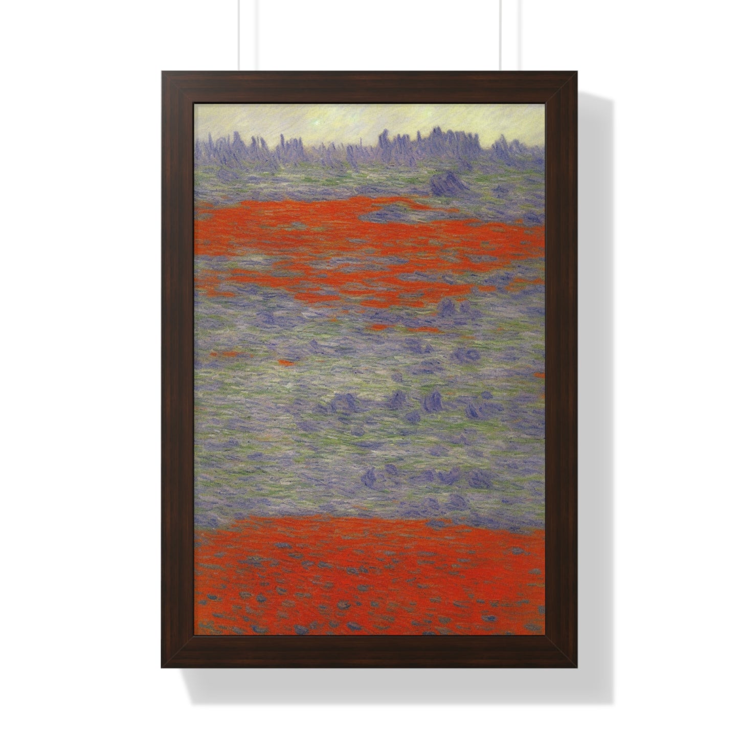 Lava Field Landscape Claude Monet Style