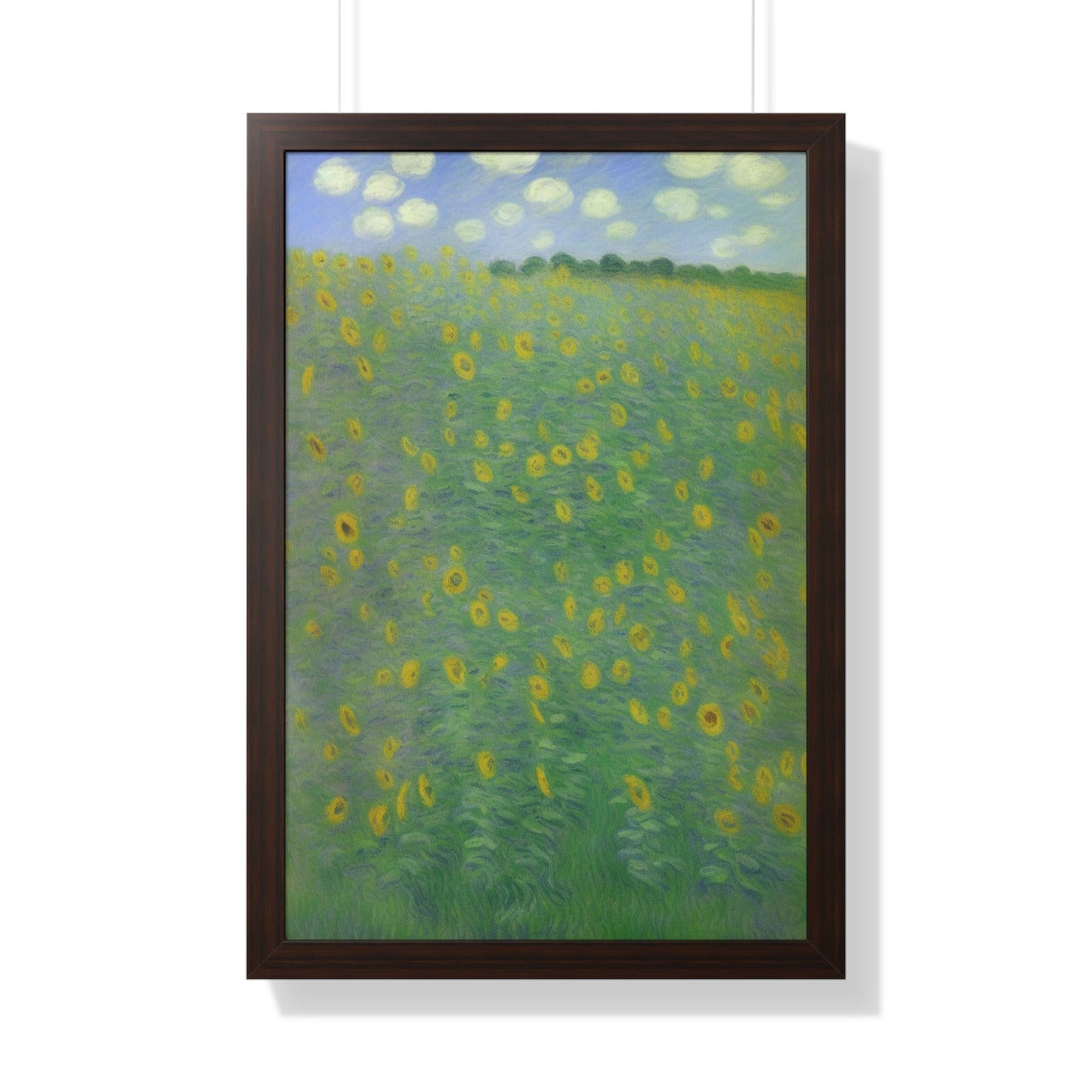 Sunflower Landscape Claude Monet Style