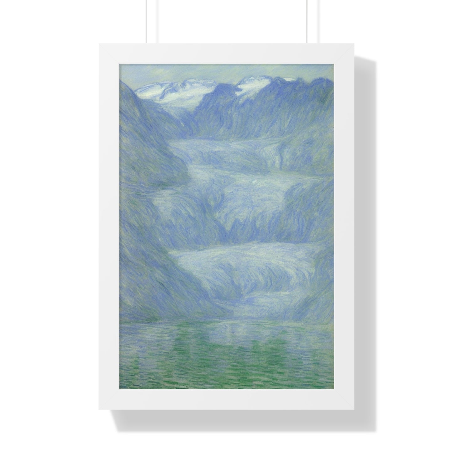 Glacier Scene Claude Monet Style