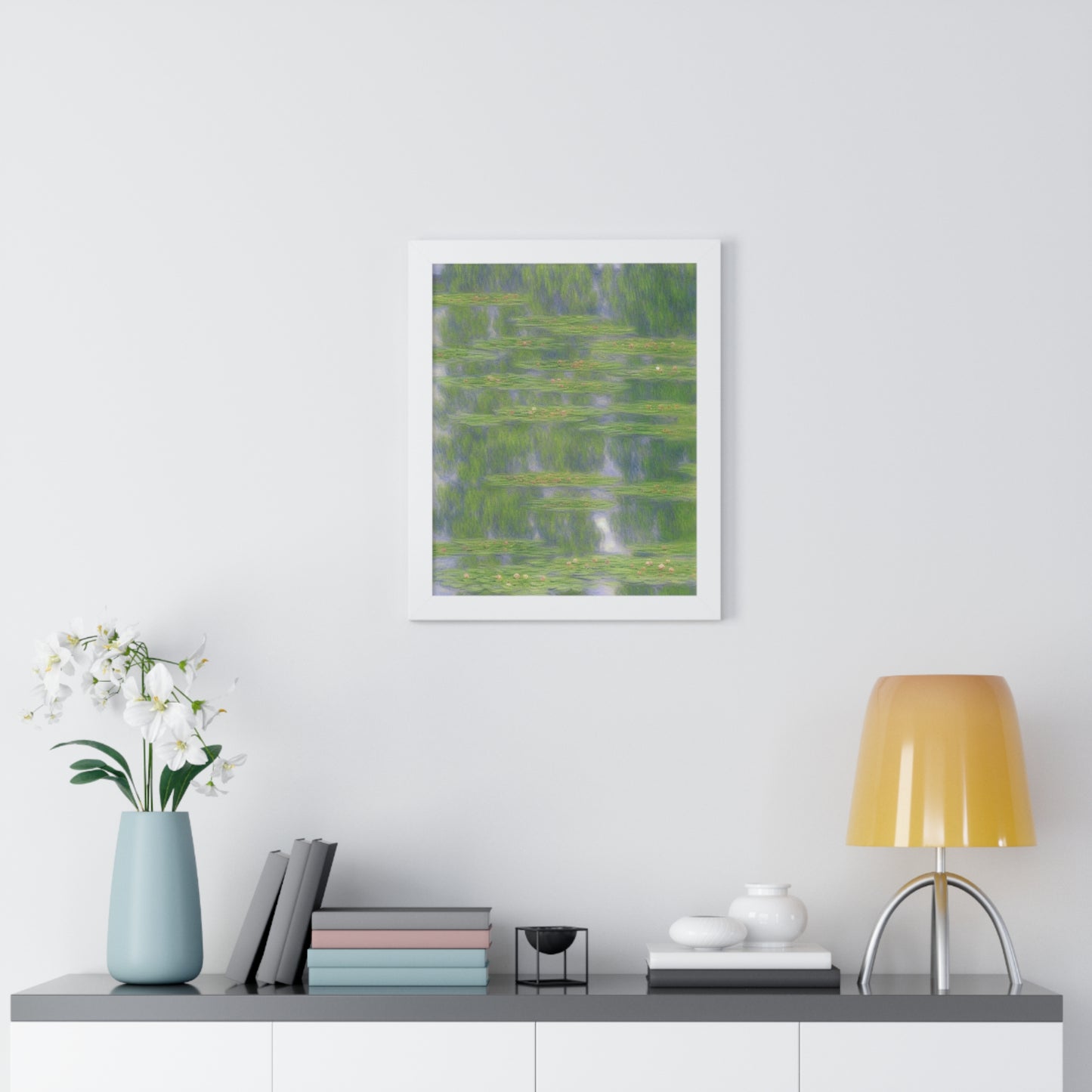 Pond Landscape Claude Monet Style