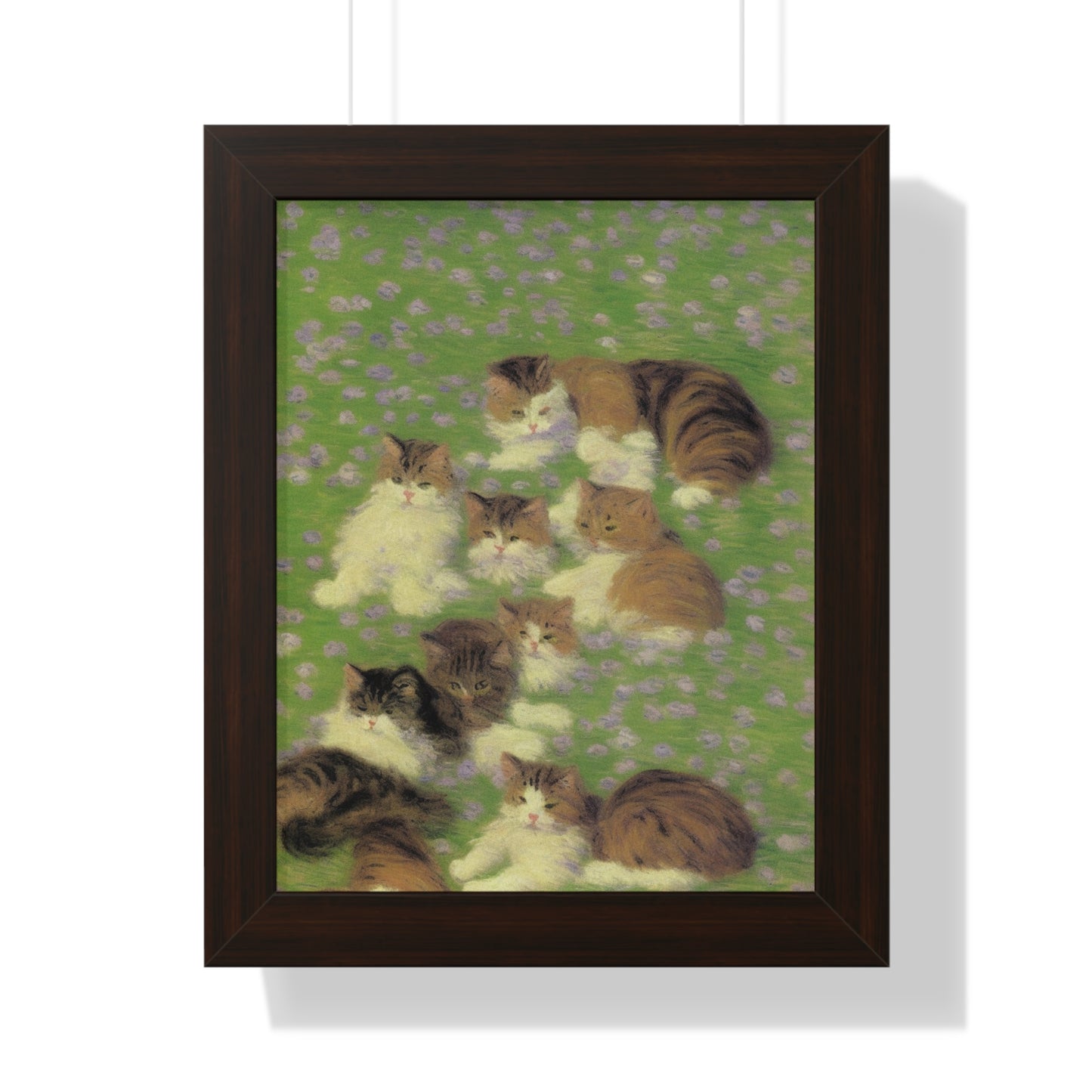 Cat Scene Claude Monet Style