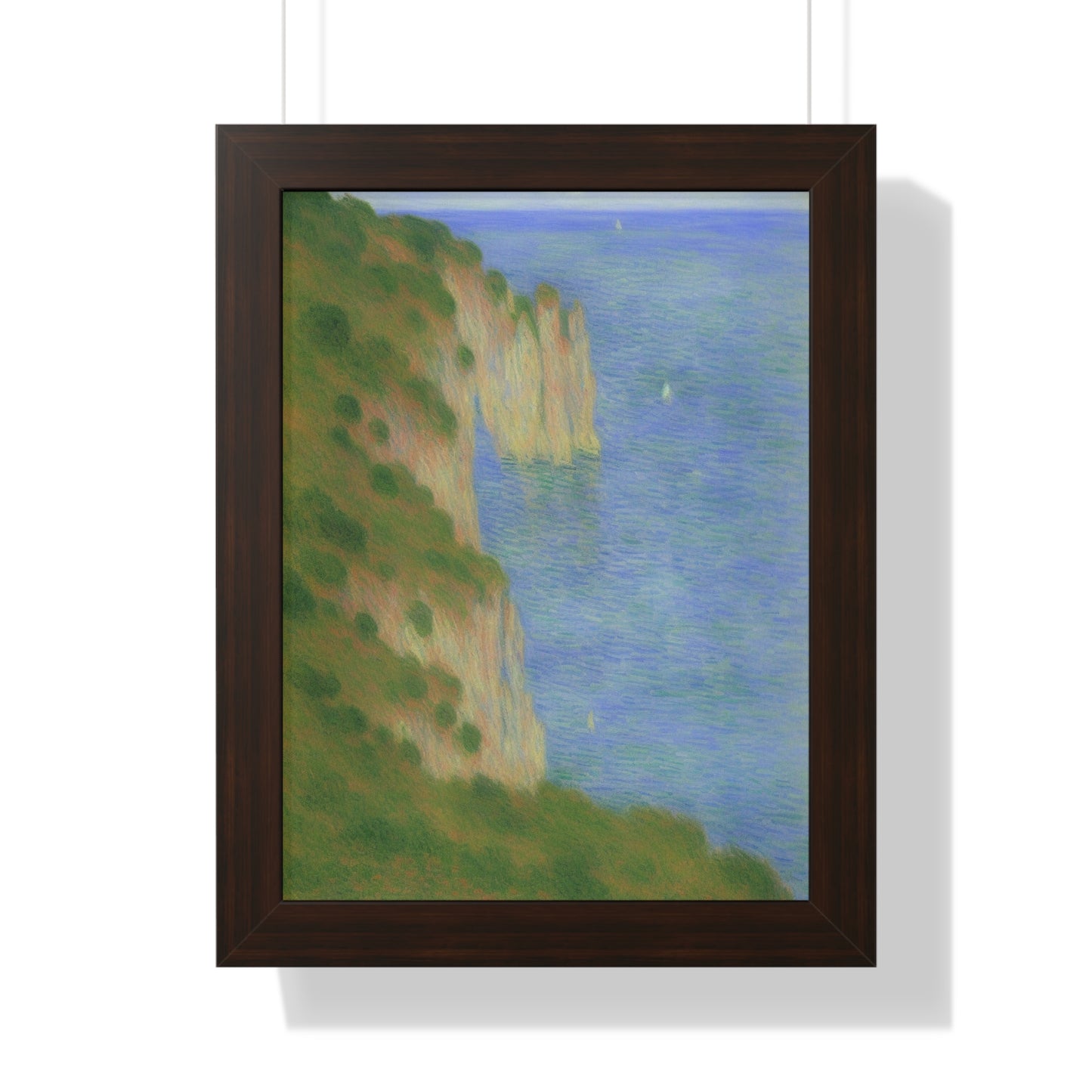 Coastal Bluff Landscape Claude Monet Style