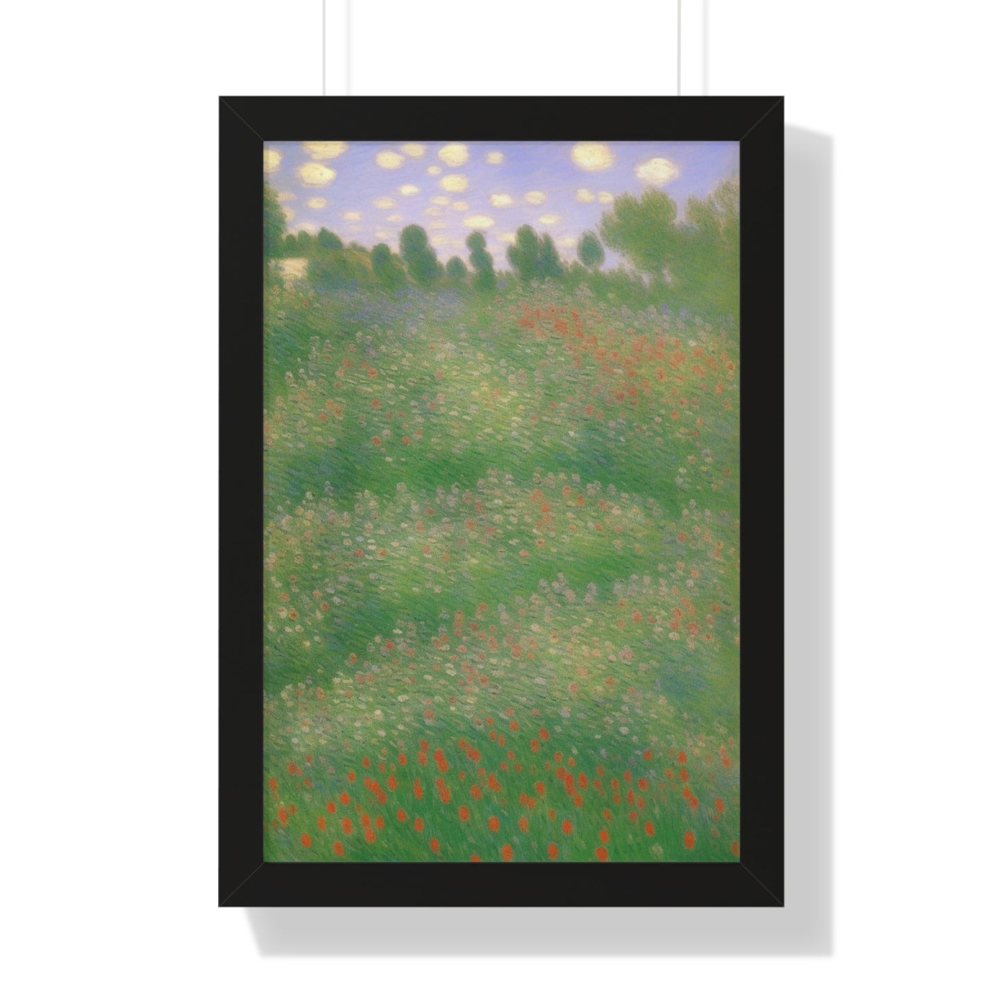 Flowers Landscape Claude Monet Style