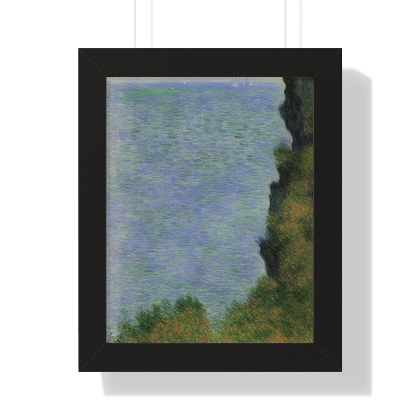 Cliff Scene Claude Monet Style