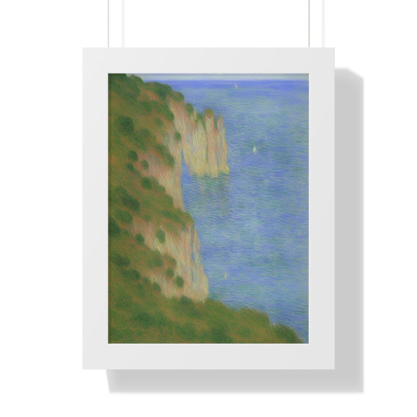 Coastal Bluff Landscape Claude Monet Style