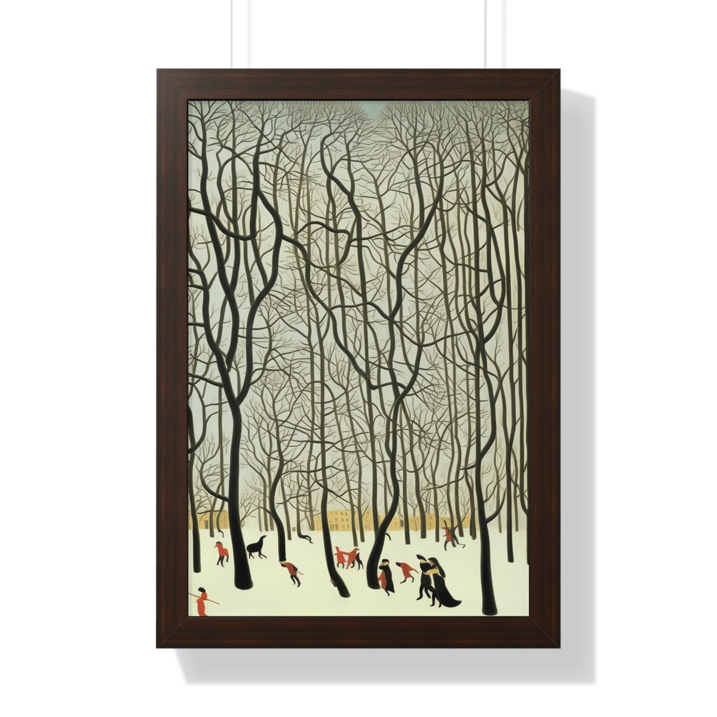 Blizzard Scene Henri Rousseau Style