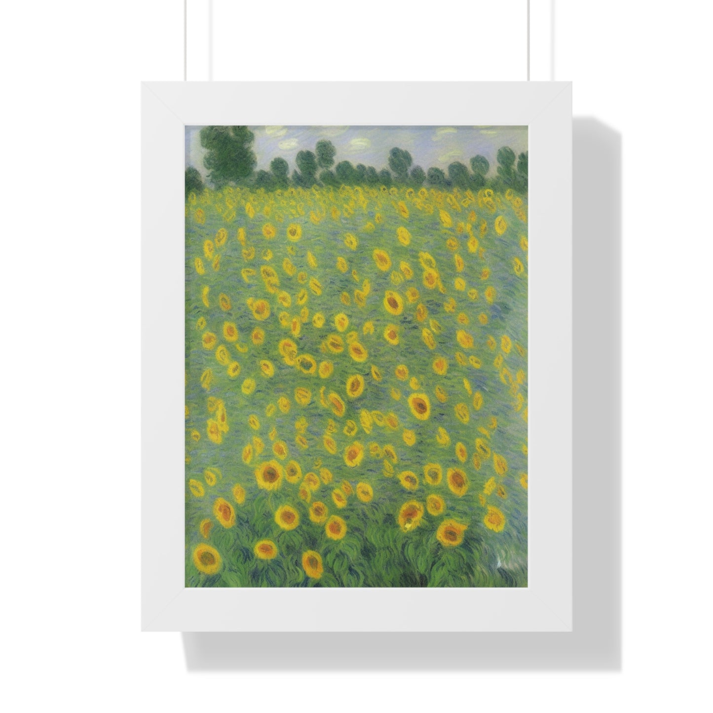 Sunflower Scene Claude Monet Style