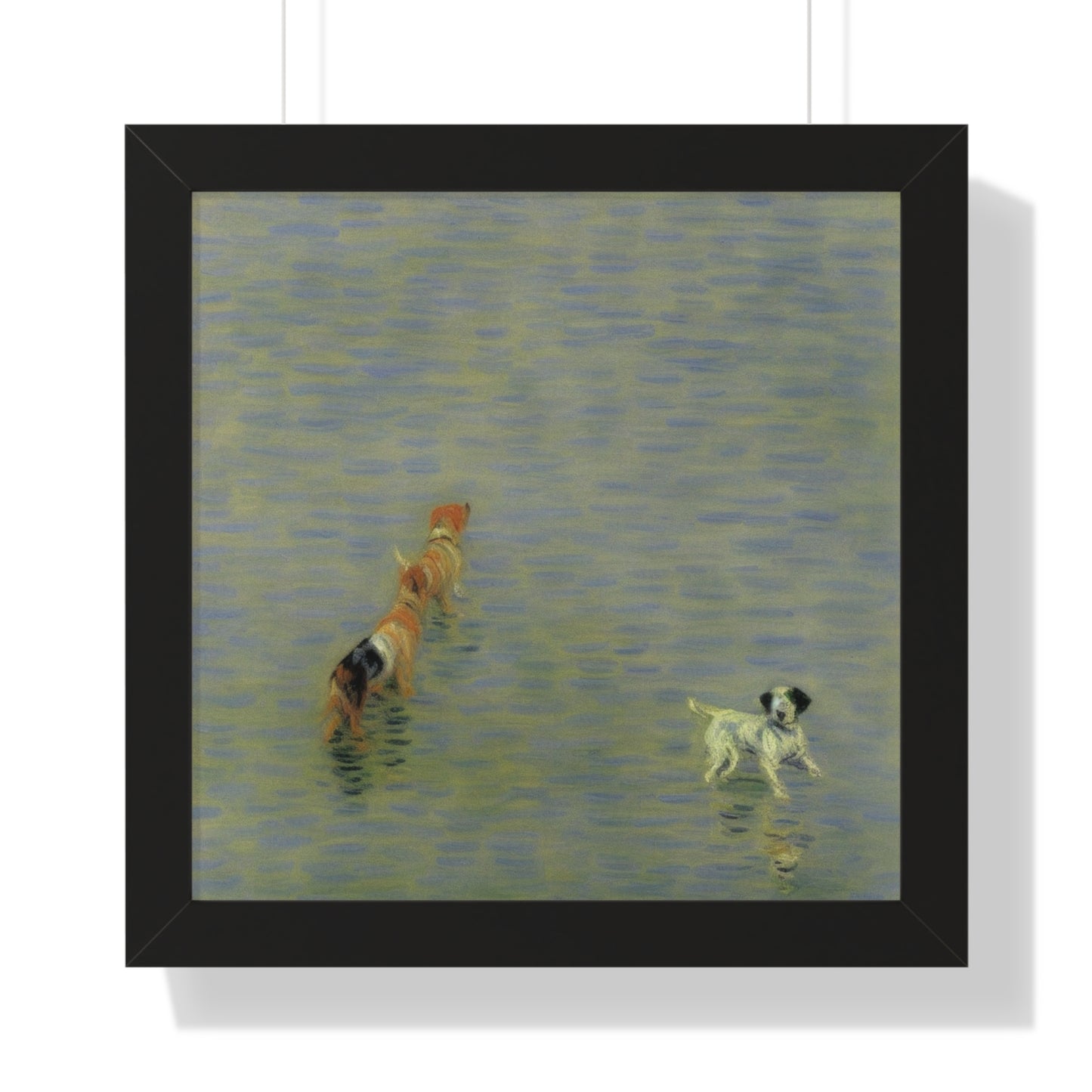 Dog Scene Claude Monet Style