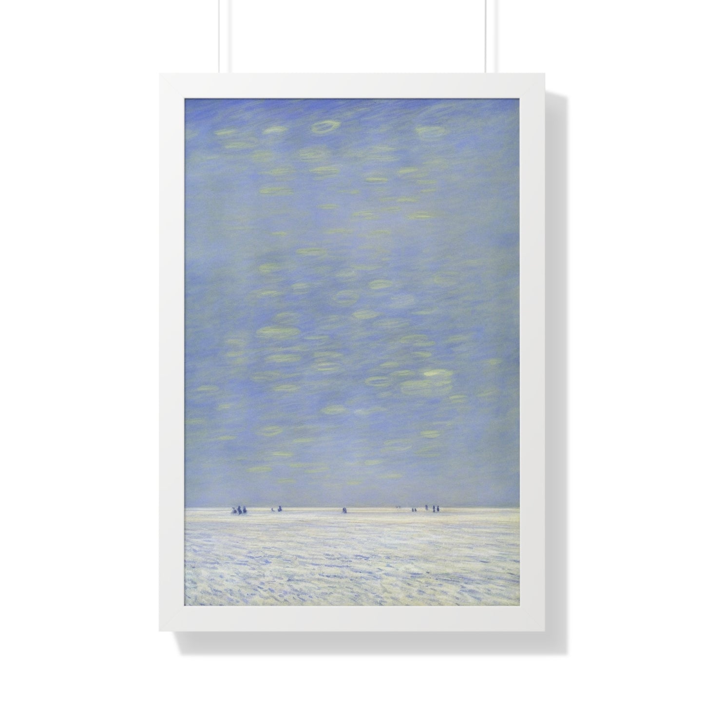 Salt Flat Scene Claude Monet Style