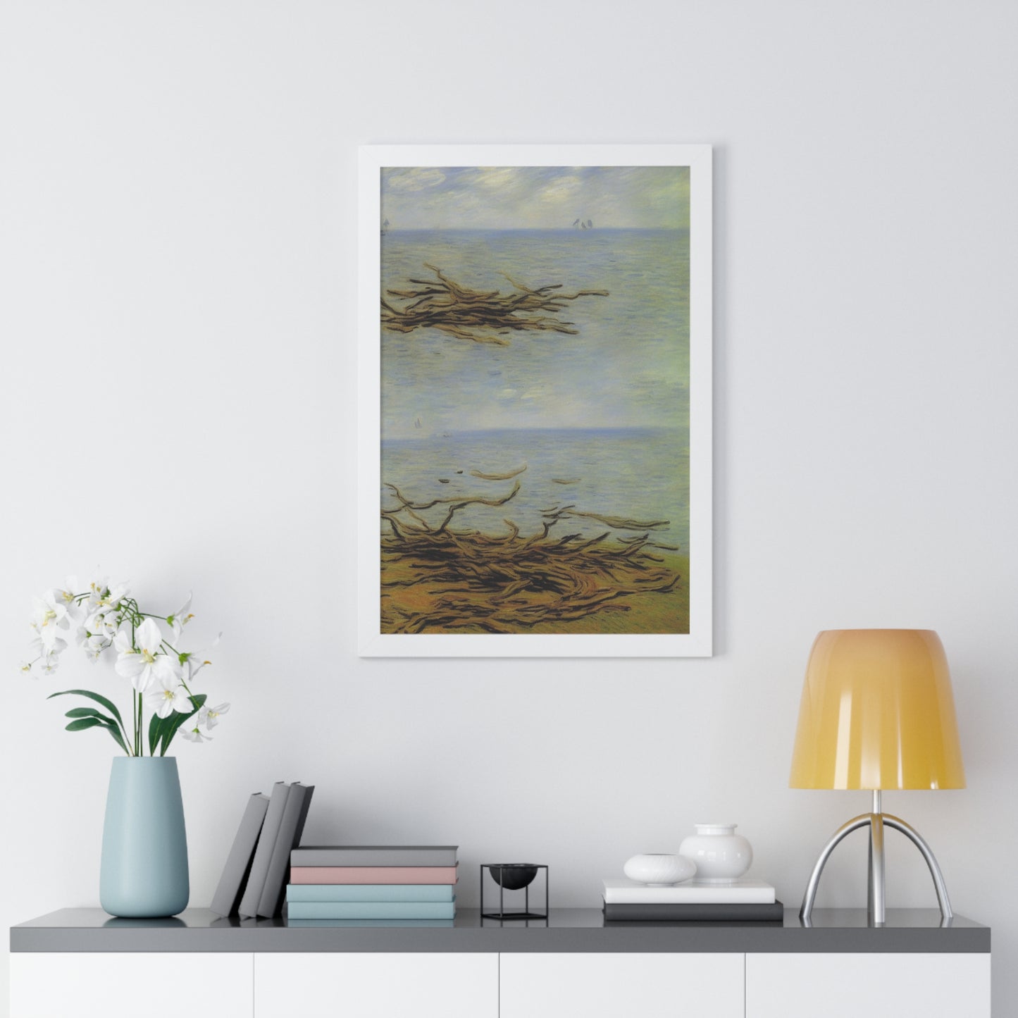 Driftwood Landscape Claude Monet Style