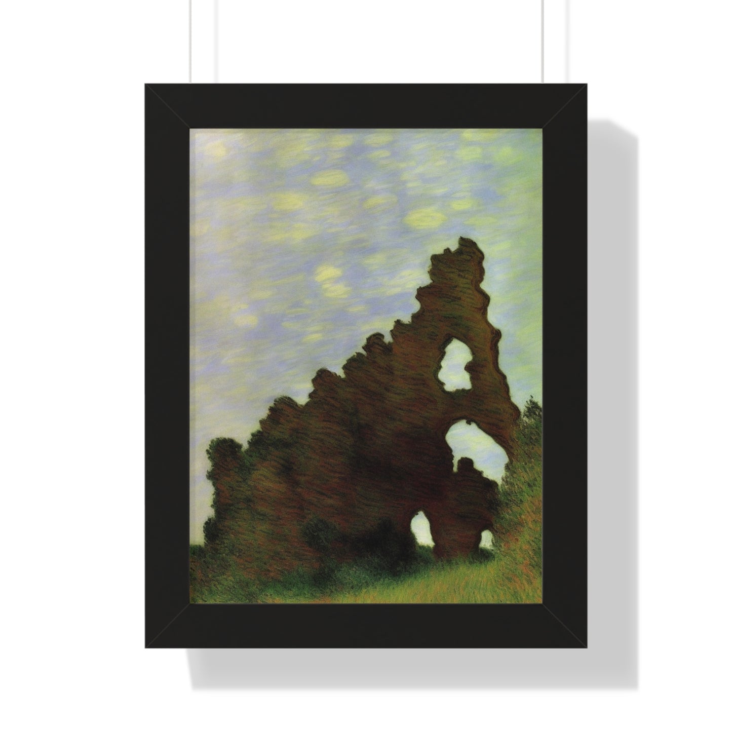 Wind-Eroded Arch Landscape Claude Monet Style