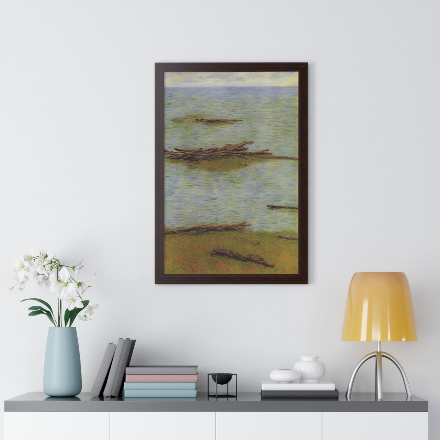 Driftwood Landscape Claude Monet Style