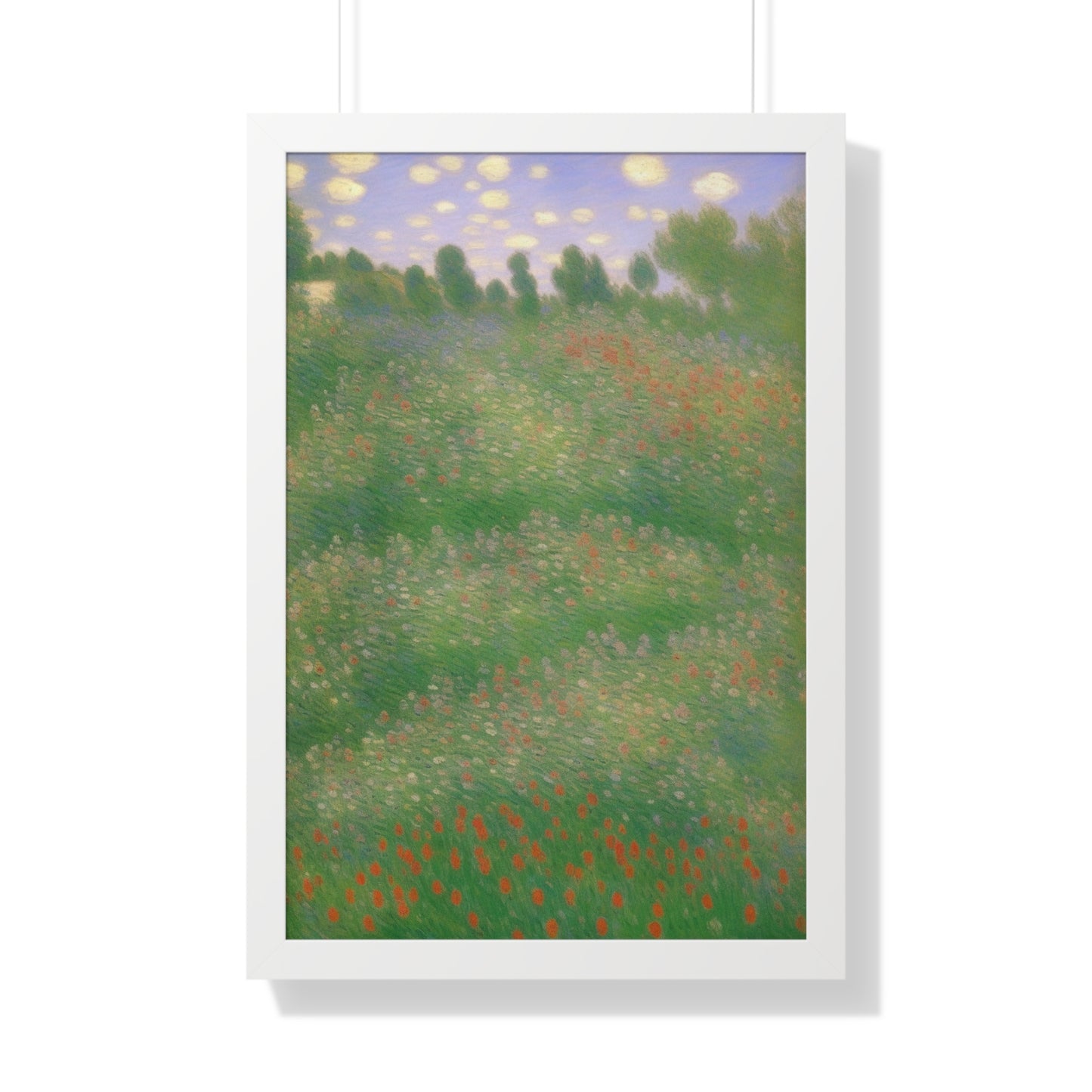 Flowers Landscape Claude Monet Style