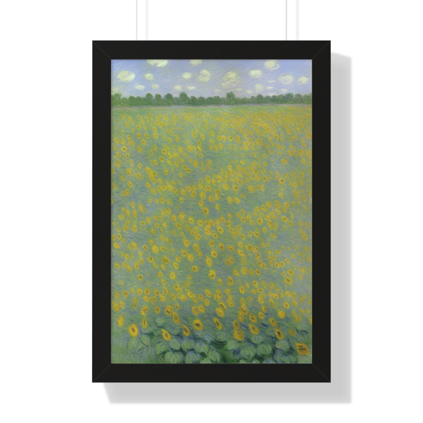 Sunflower Landscape Claude Monet Style