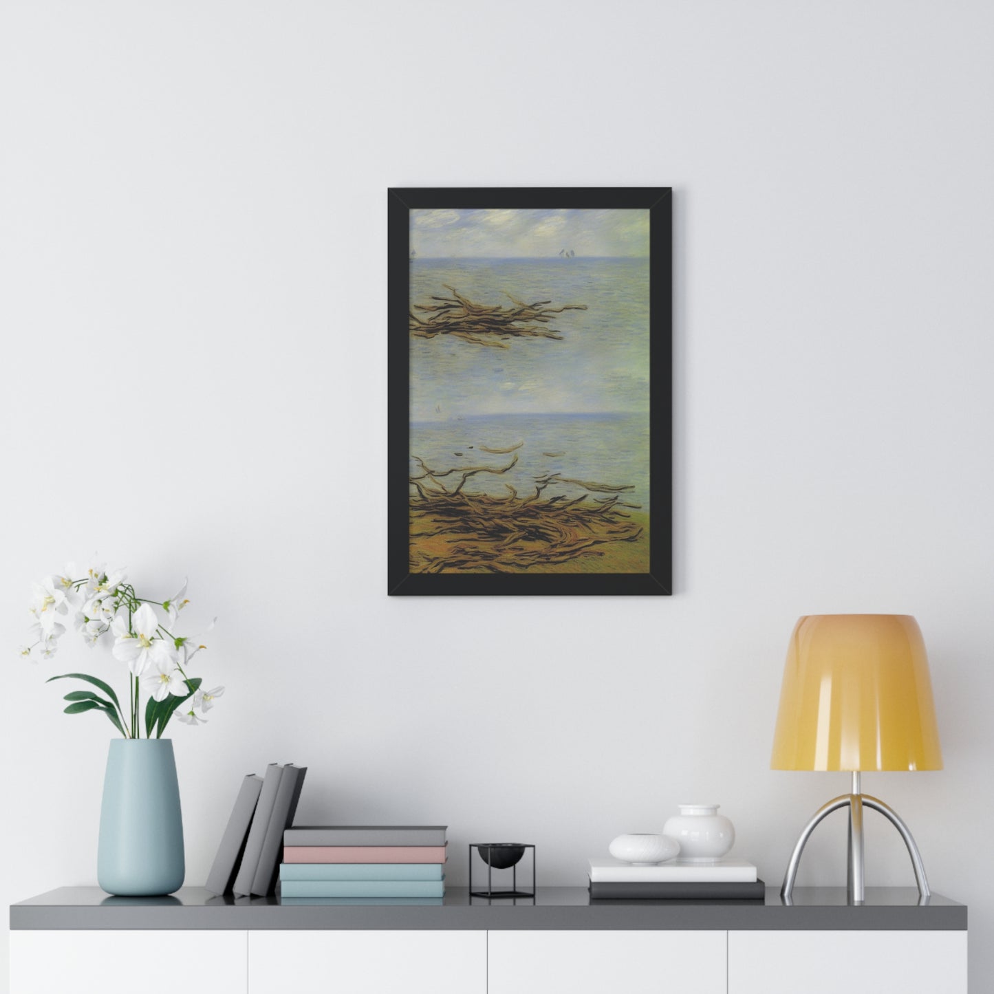 Driftwood Landscape Claude Monet Style